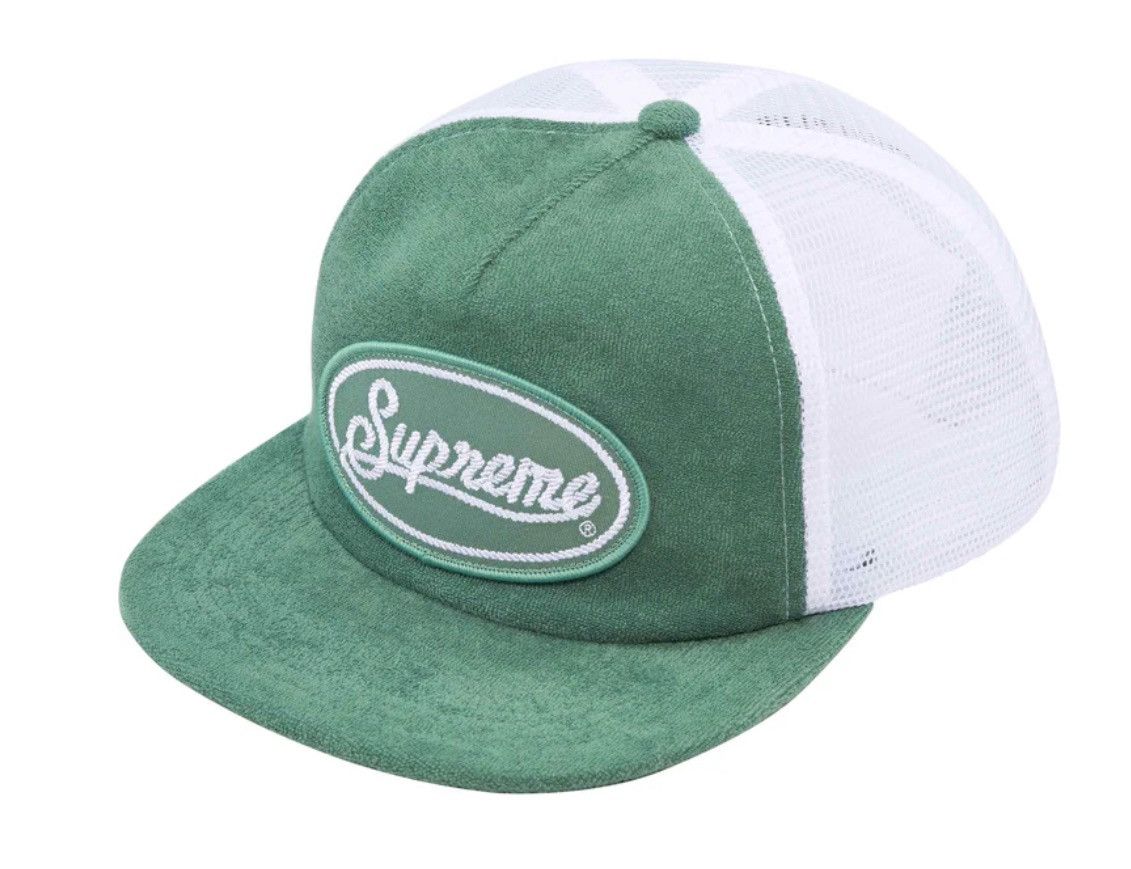 image of Supreme Terry Mesh Back 5-Panel Work Teal Size Osfa, Men's