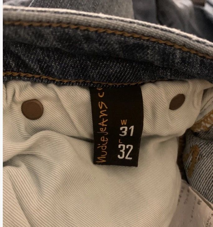 Nudie Jeans Skinny Low waist Nudie Jeans Organic 31W X 32L RRP: £145 Size 31" - 2 Thumbnail