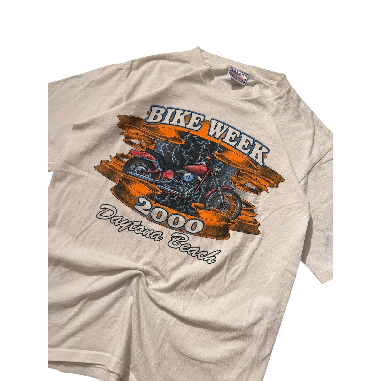 Vintage Vintage Bike Week 2000 Daytona Beach Lightning Chopper Tee Size US L / EU 52-54 / 3 - 2 Thumbnail