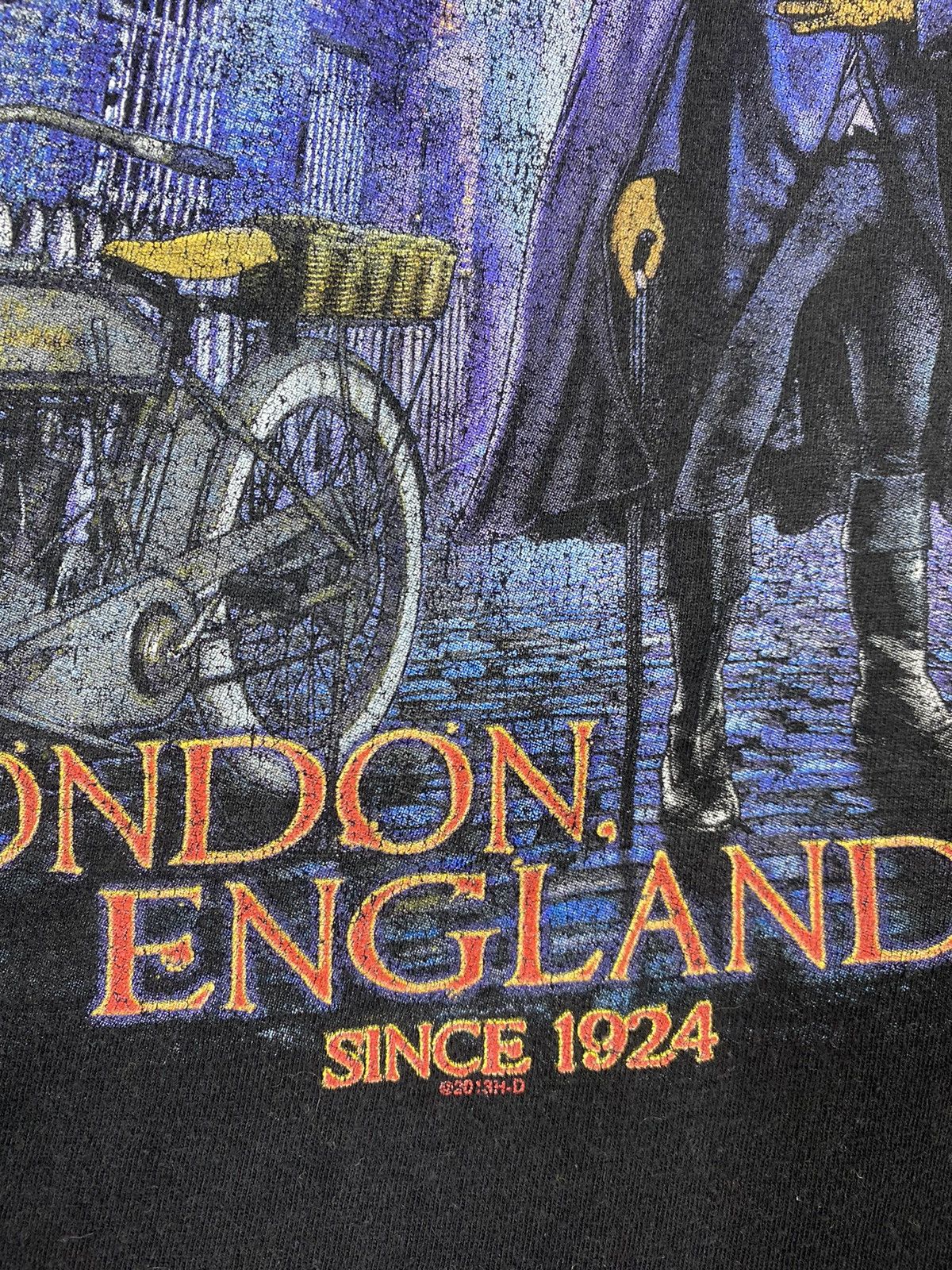 Harley Davidson × Vintage Vintage Harley Davidson Warres England graphic tee 90’s Size US XXL / EU 58 / 5 - 12 Thumbnail