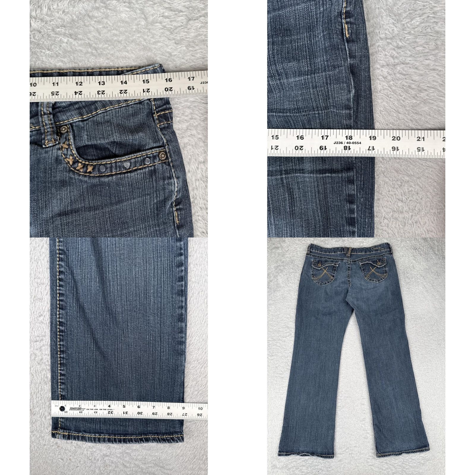 Denime Common Genes Jeans Womens 10P Blue Mid Rise Straight Leg Stretch Denim Casual Size 32" / US 10 / IT 46 - 9 Thumbnail