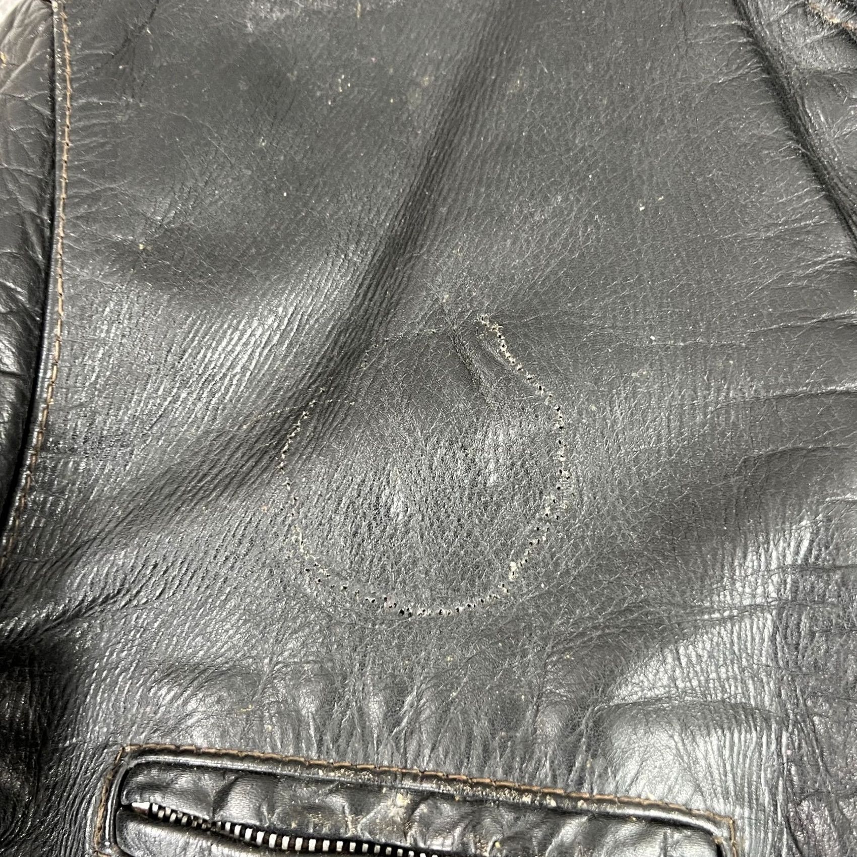 Brooks VINTAGE Brooks Leather Cafe Racer Jacket Sz 40 Black Motorcycle/ Biker 1960s Mens Size US XXS / EU 40 - 7 Thumbnail