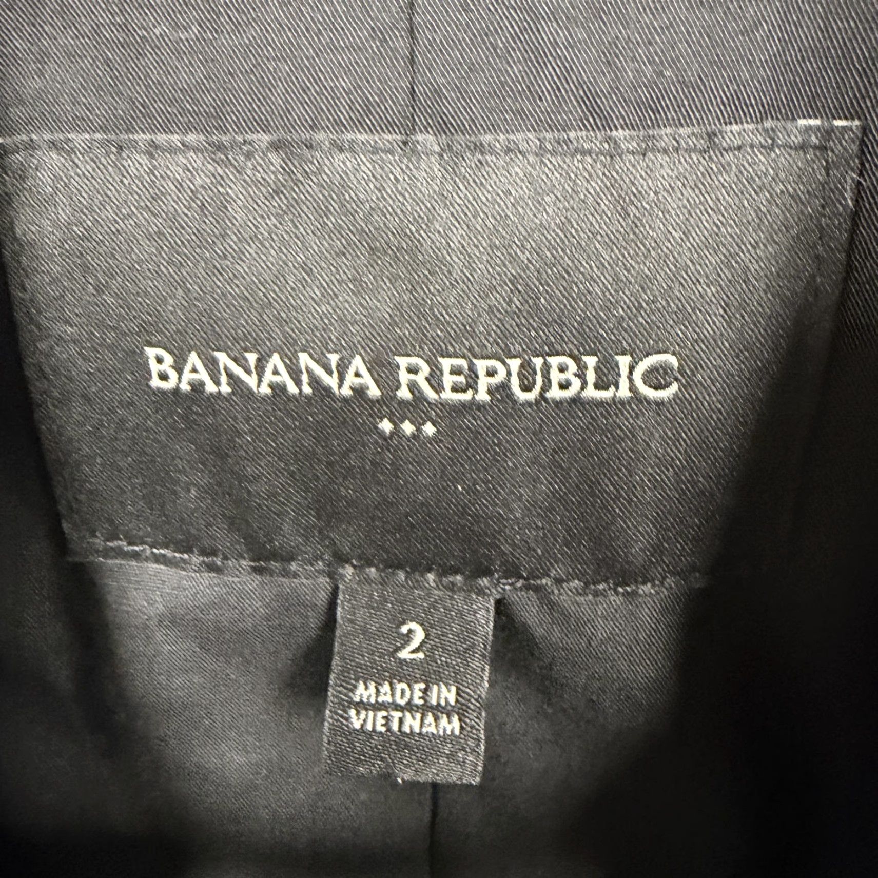 Banana Republic Banana Republic Blazer Womens Size 2 Black Solid Tuxedo Open Front Jacket Office Formal Vintage No Button Long Sleeve Size XS / US 0-2 / IT 36-38 - 5 Thumbnail