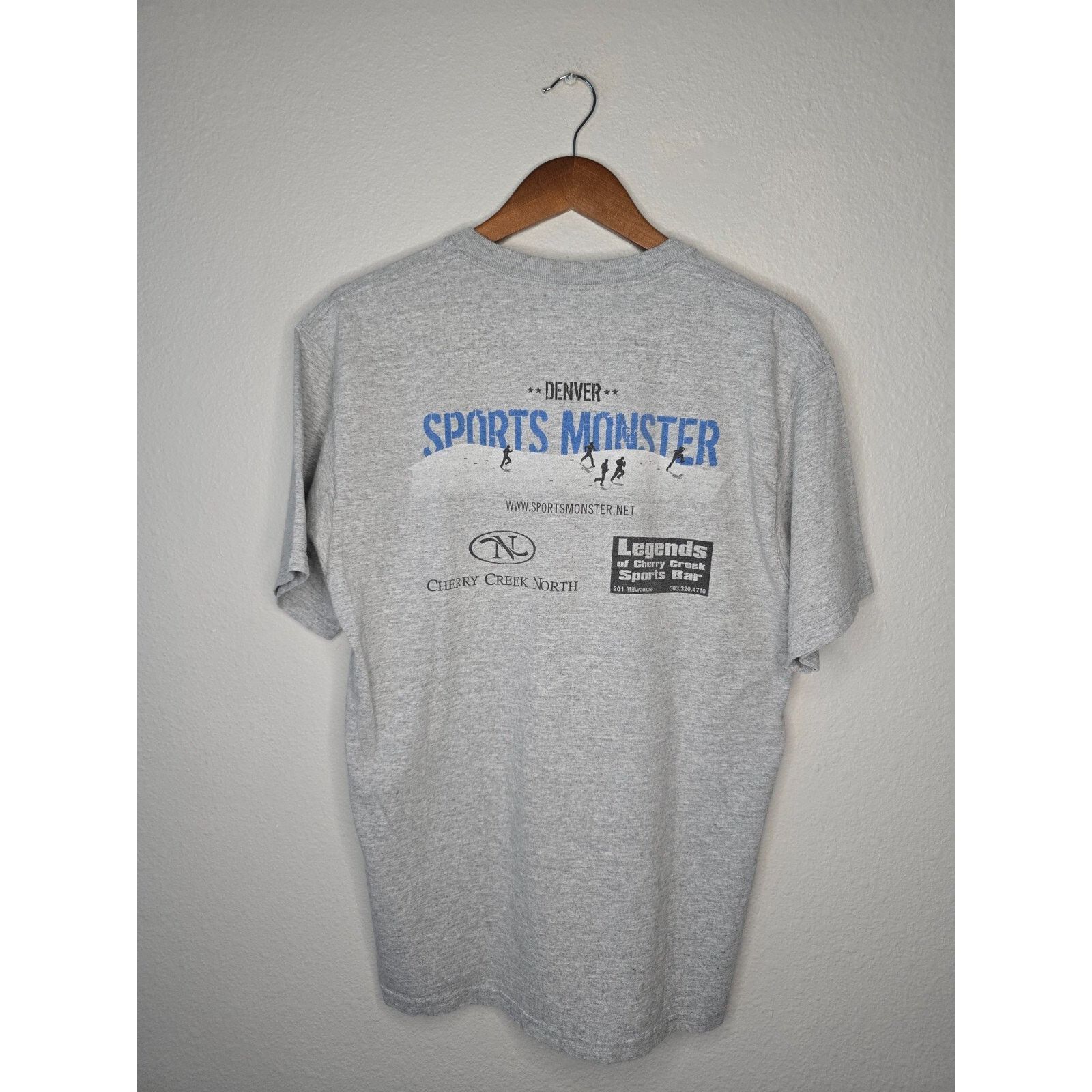 Fruit Of The Loom Vintage Sports Monster Shirt Gray Denver Sports Tee 2004 L Size US L / EU 52-54 / 3 - 8 Thumbnail