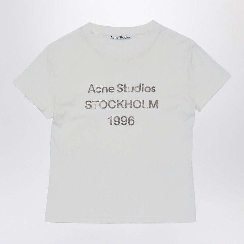 Acne Studios Logo T-Shirt Off White
