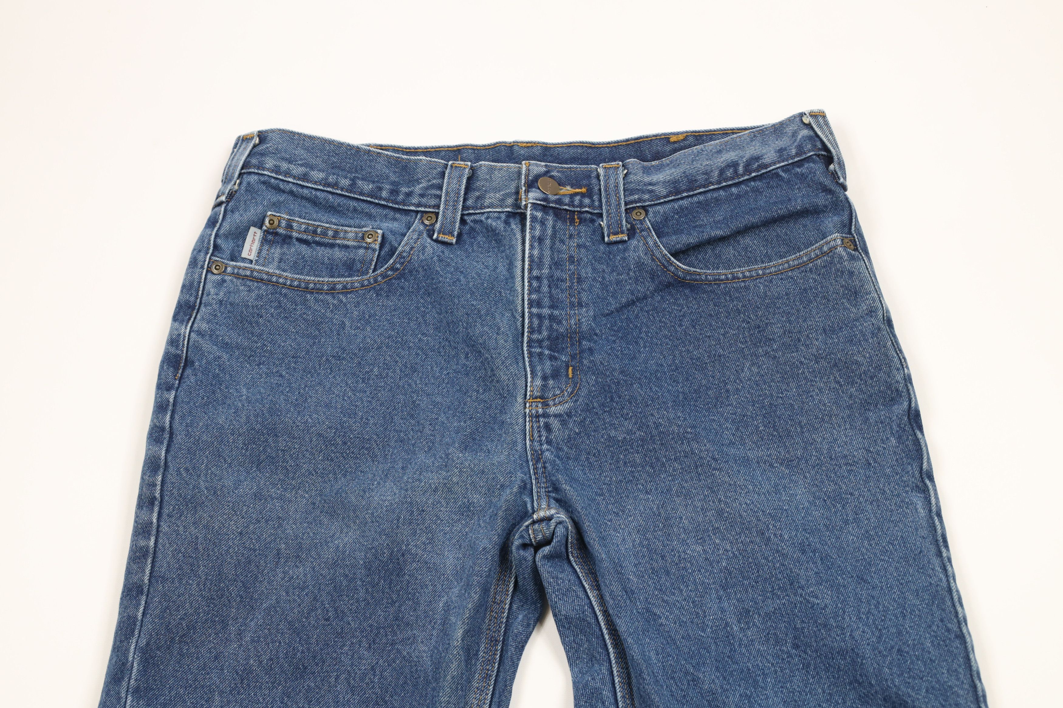 Carhartt × Vintage Vintage Y2K Carhartt Spell Relaxed Fit Wide Leg Denim Jeans Size US 34 / EU 50 - 2 Thumbnail