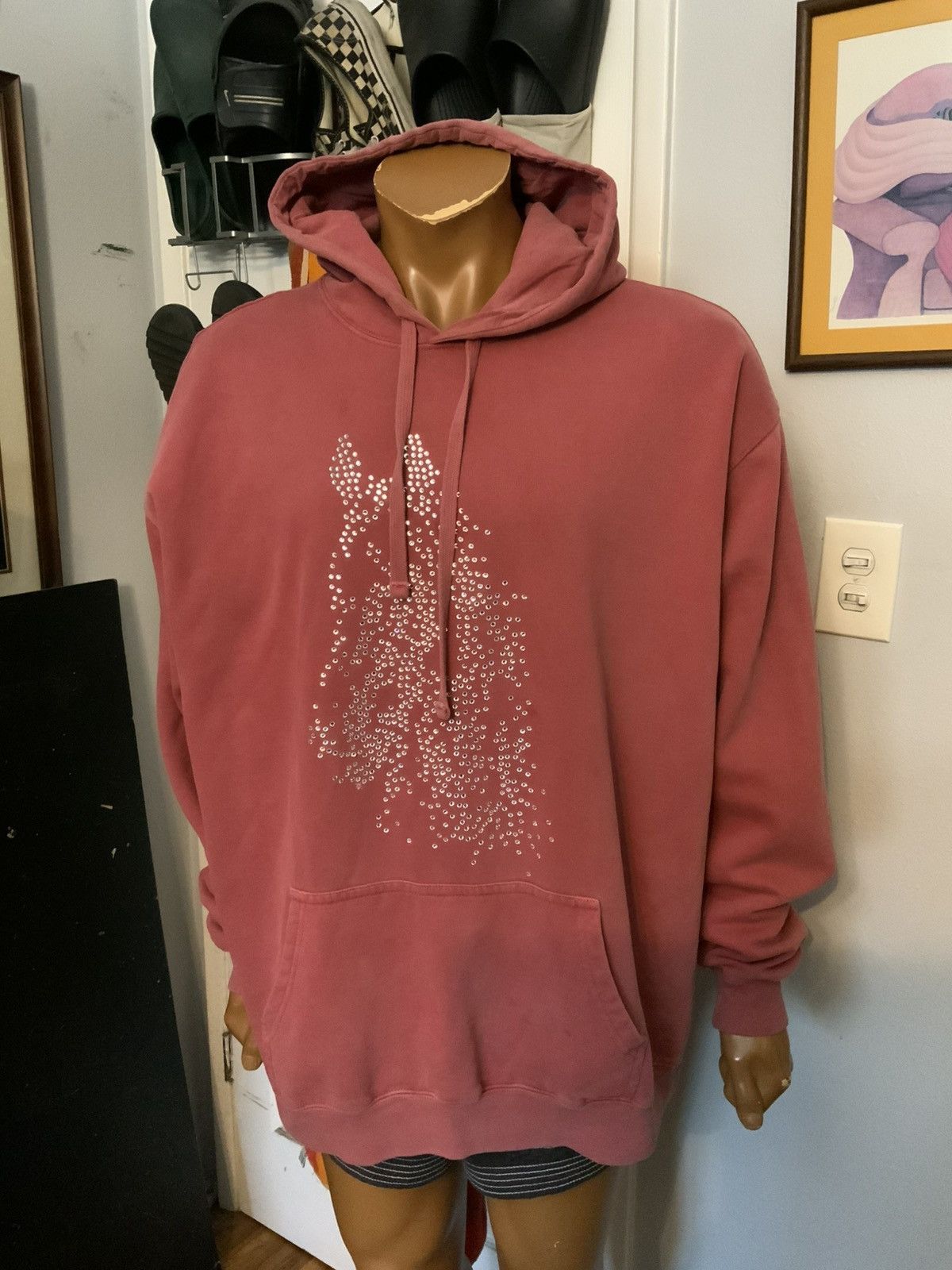 Other Alaskane Bejeweled Rhinestone Horse Heavyweight Hoodie Size US XL / EU 56 / 4 - 12 Thumbnail