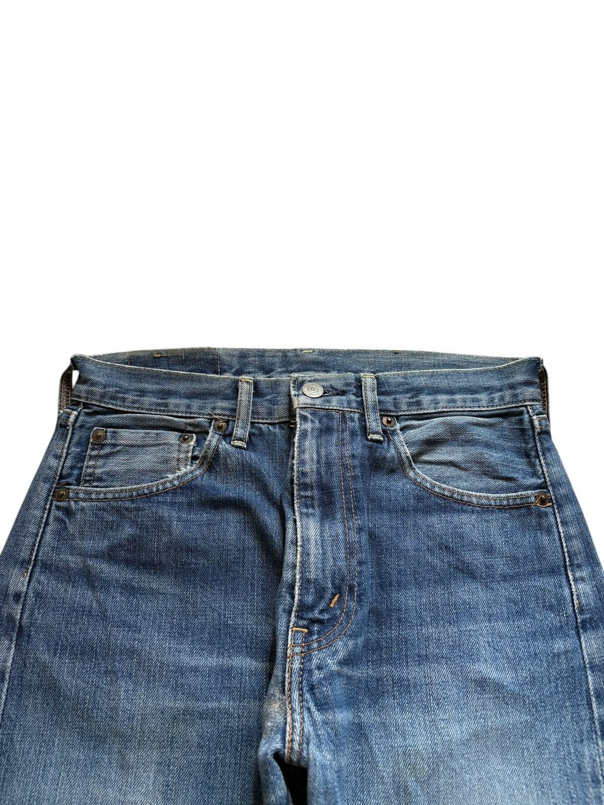 Levi's Vintage 80s Levis 502 Big E Selvedge Mud Wash Distress Jeans Size US 28 / EU 44 - 4 Thumbnail