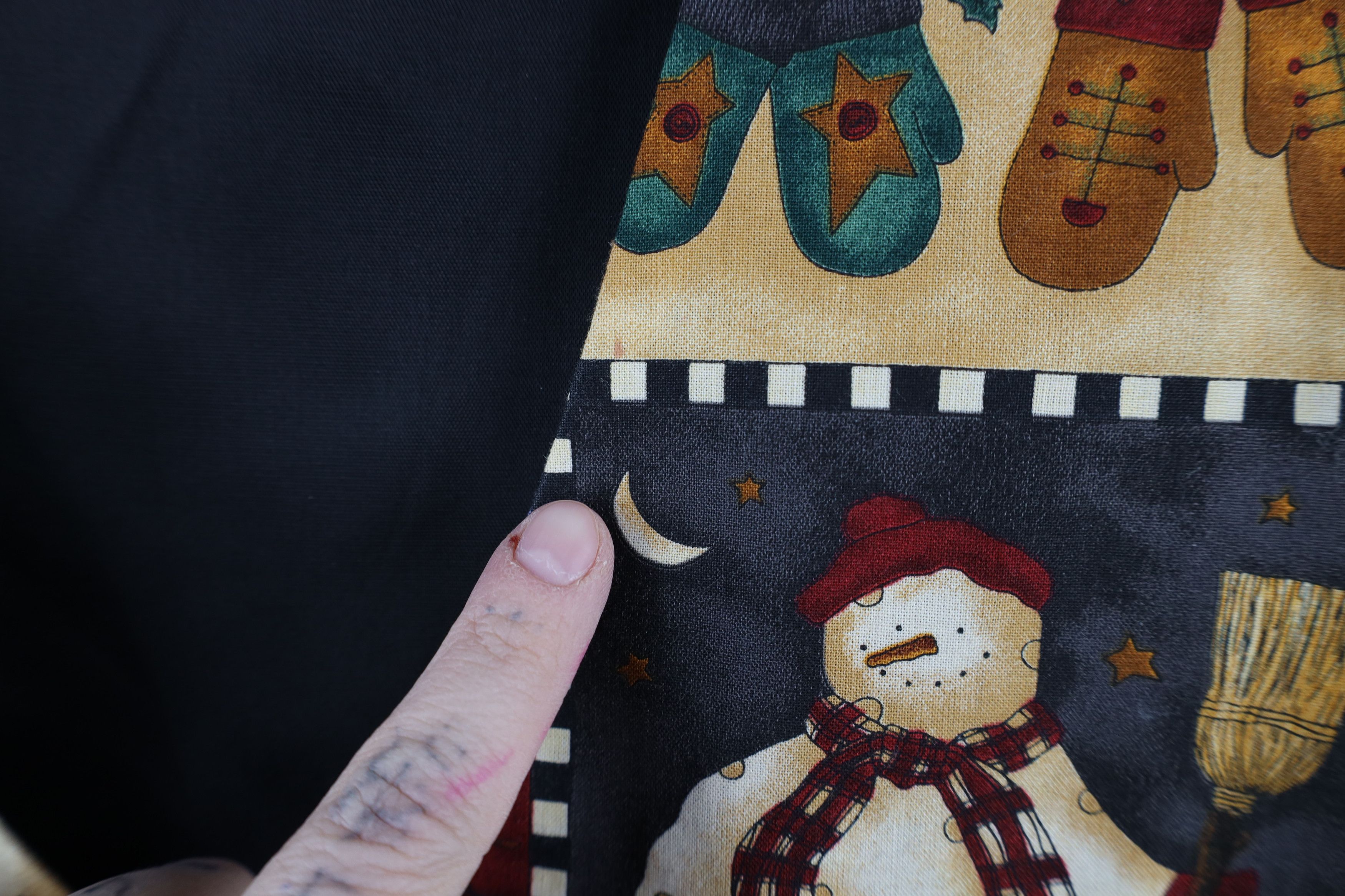 Vintage Vintage 90s Streetwear Christmas Snowman Tie Back Jacket Size S / US 4 / IT 40 - 6 Thumbnail
