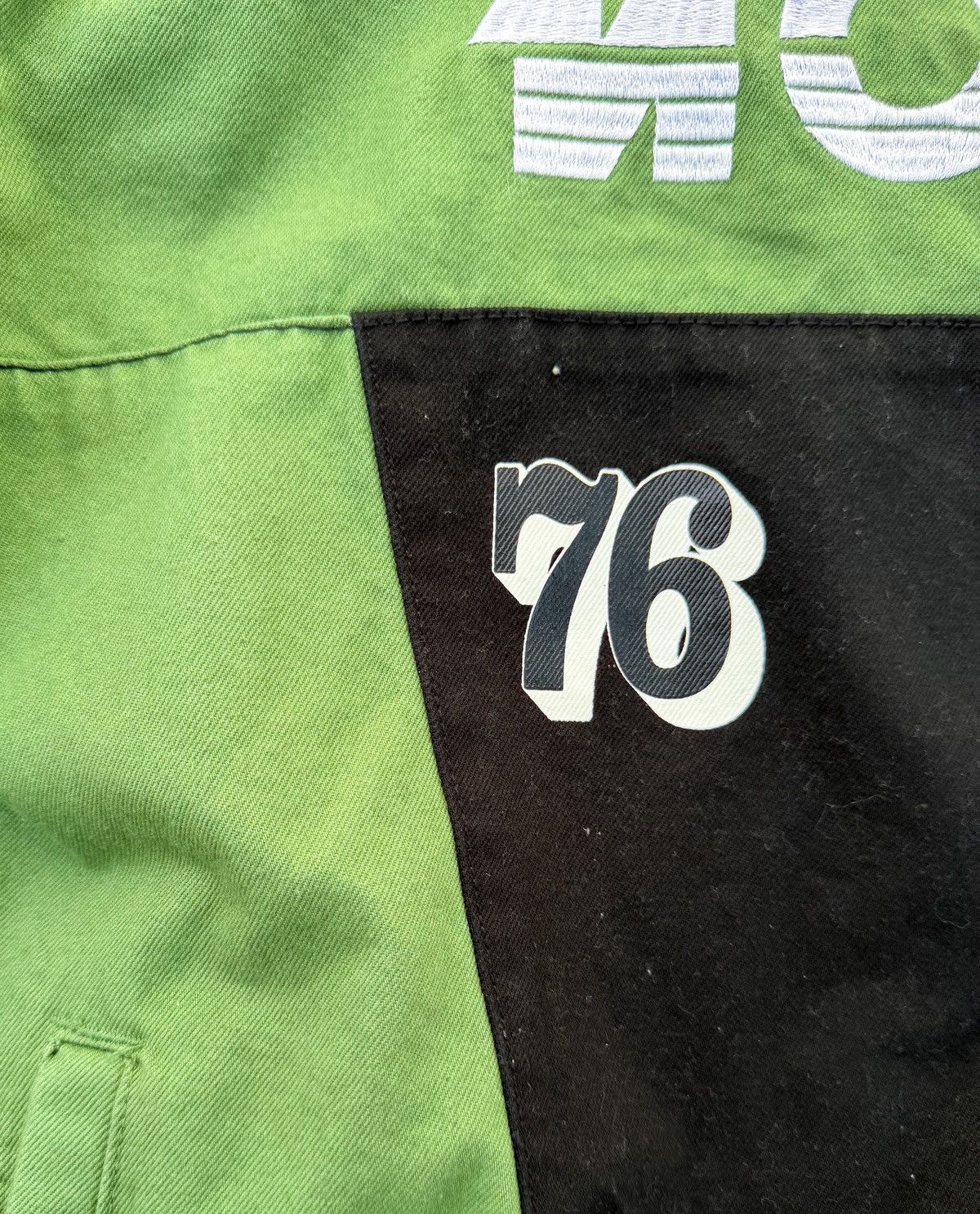 Bershka Bershka Denim Motocross Jacket Black Green Size M Rare Size US M / EU 48-50 / 2 - 8 Thumbnail
