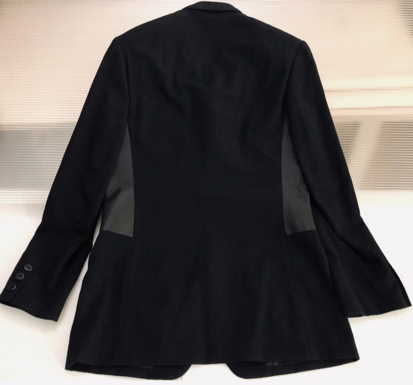 Yohji Yamamoto YYPH 🇯🇵 black wool/leather laced front acords ‘08 coat 3 NEW Size 40L - 7 Thumbnail
