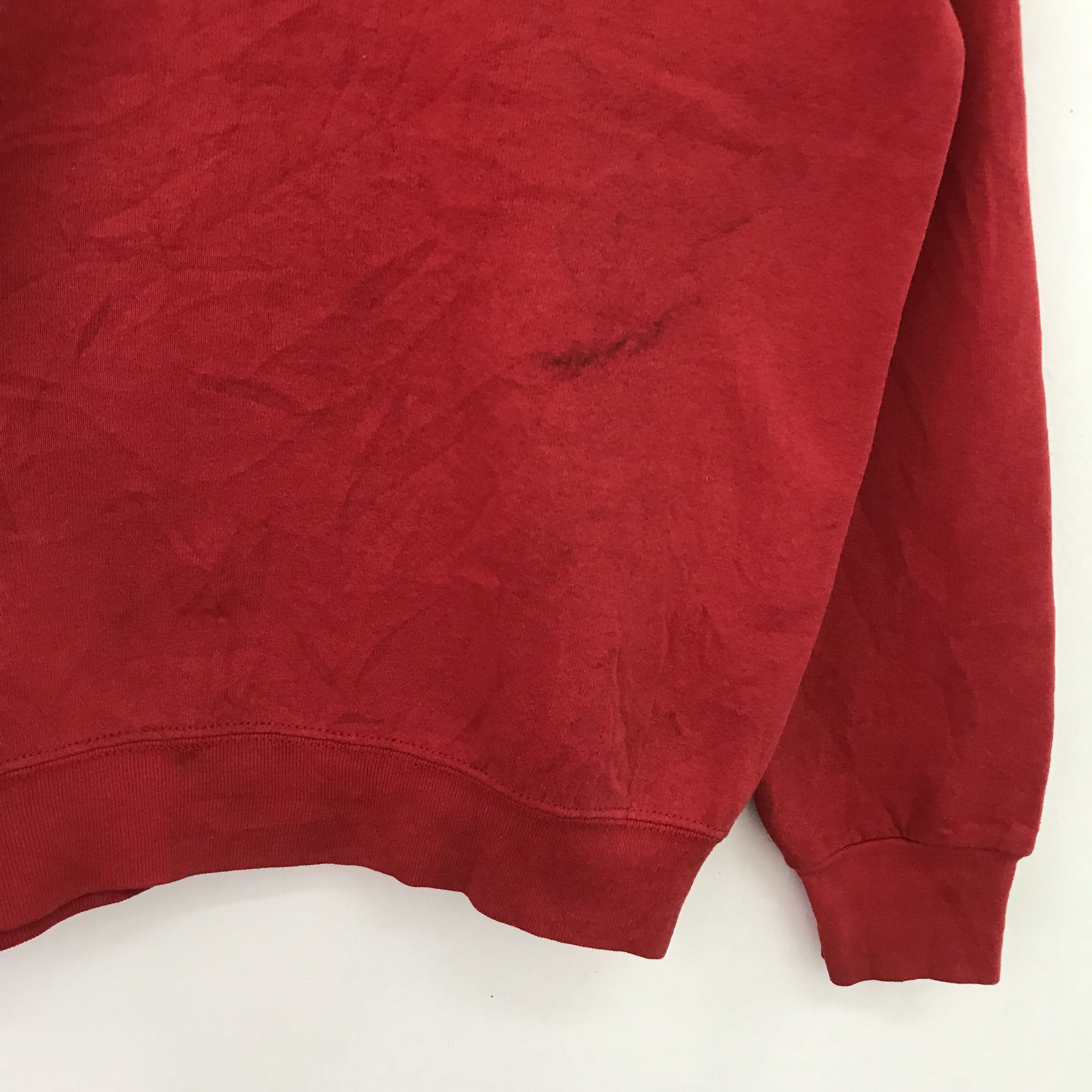 Vintage Vintage 90's Quote Graphic Writing Red Sweatshirt Size US L / EU 52-54 / 3 - 7 Thumbnail