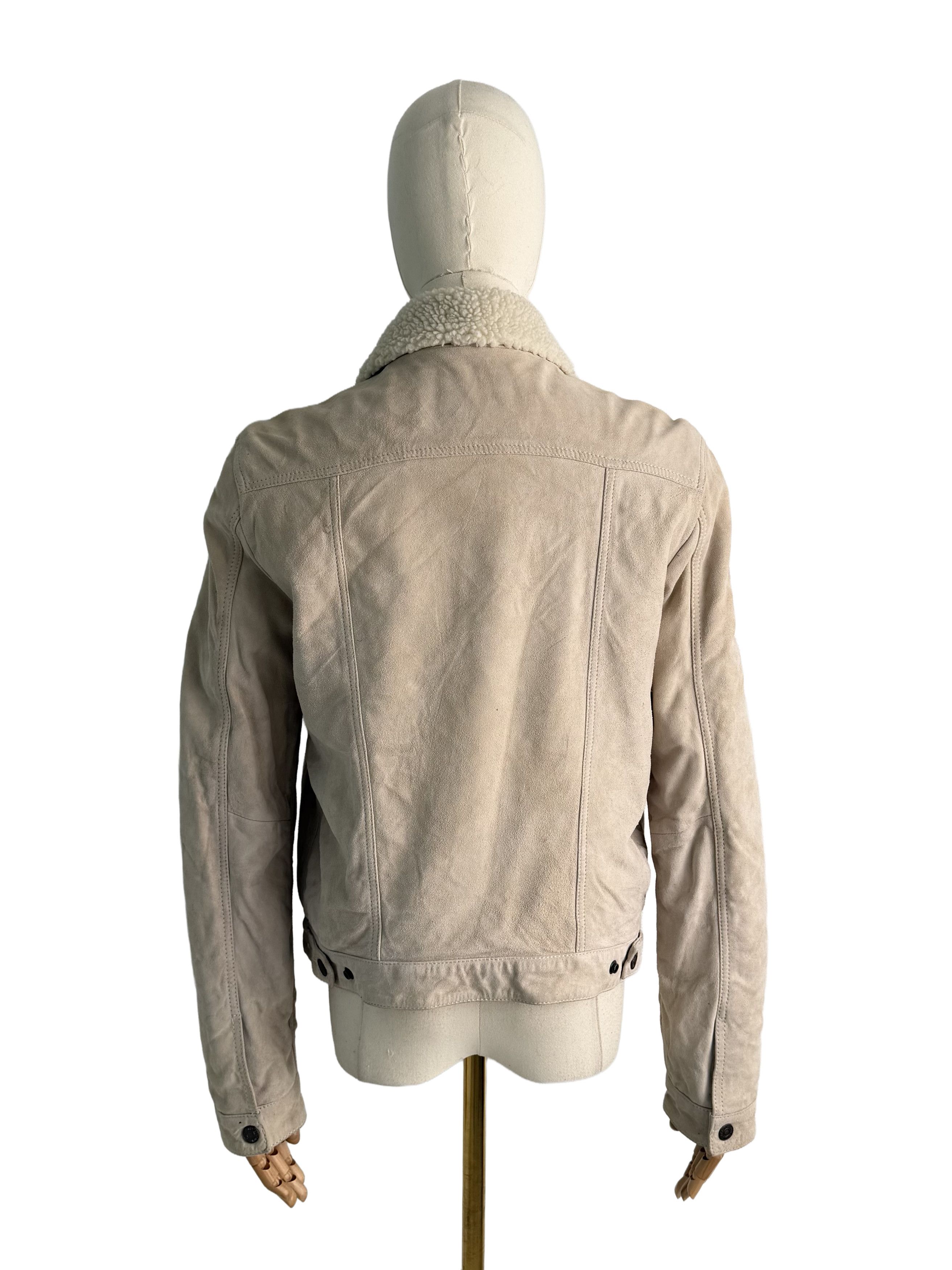 Levi's Levi’s Vintage Suede Sherpa Trucker Jacket Western Coat Size L / US 10 / IT 46 - 4 Thumbnail