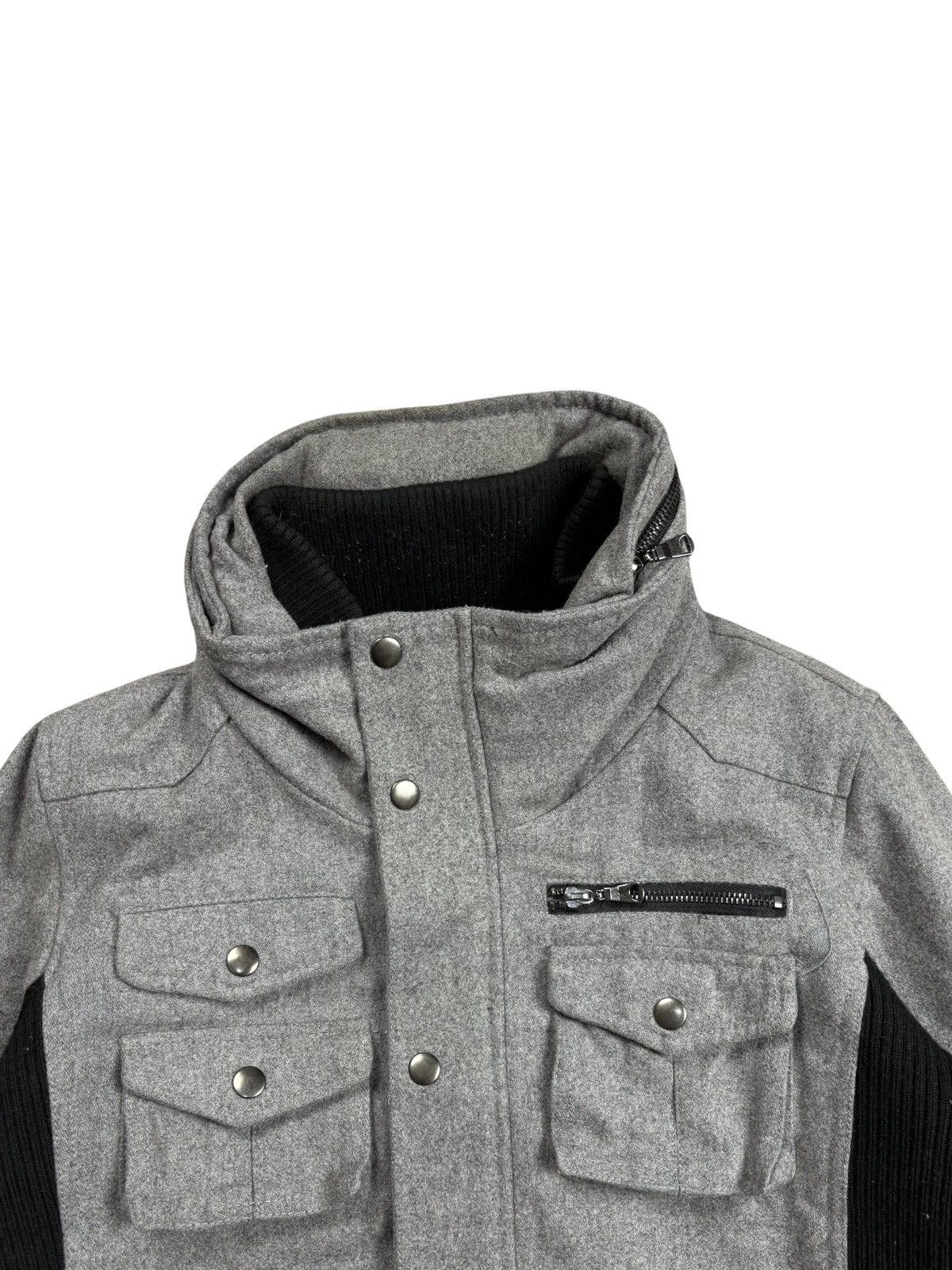Le Grande Bleu (L.G.B.) 2000s Semantic Design - Apocalypse Wool Bono Cargo Jacket Size US M / EU 48-50 / 2 - 7 Thumbnail