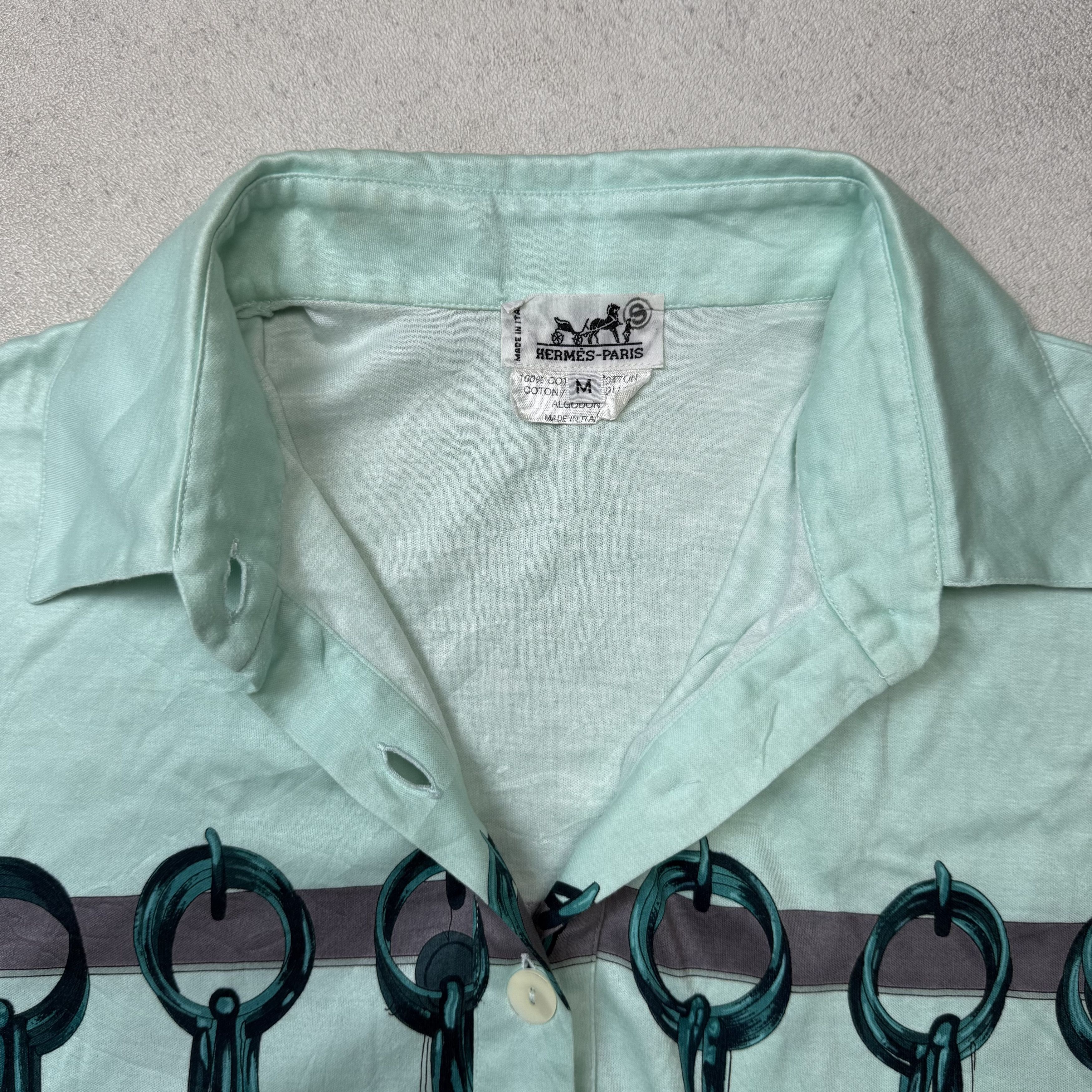 Hermes Vintage 90s Hermes Top Shirt Size M / US 6-8 / IT 42-44 - 5 Thumbnail