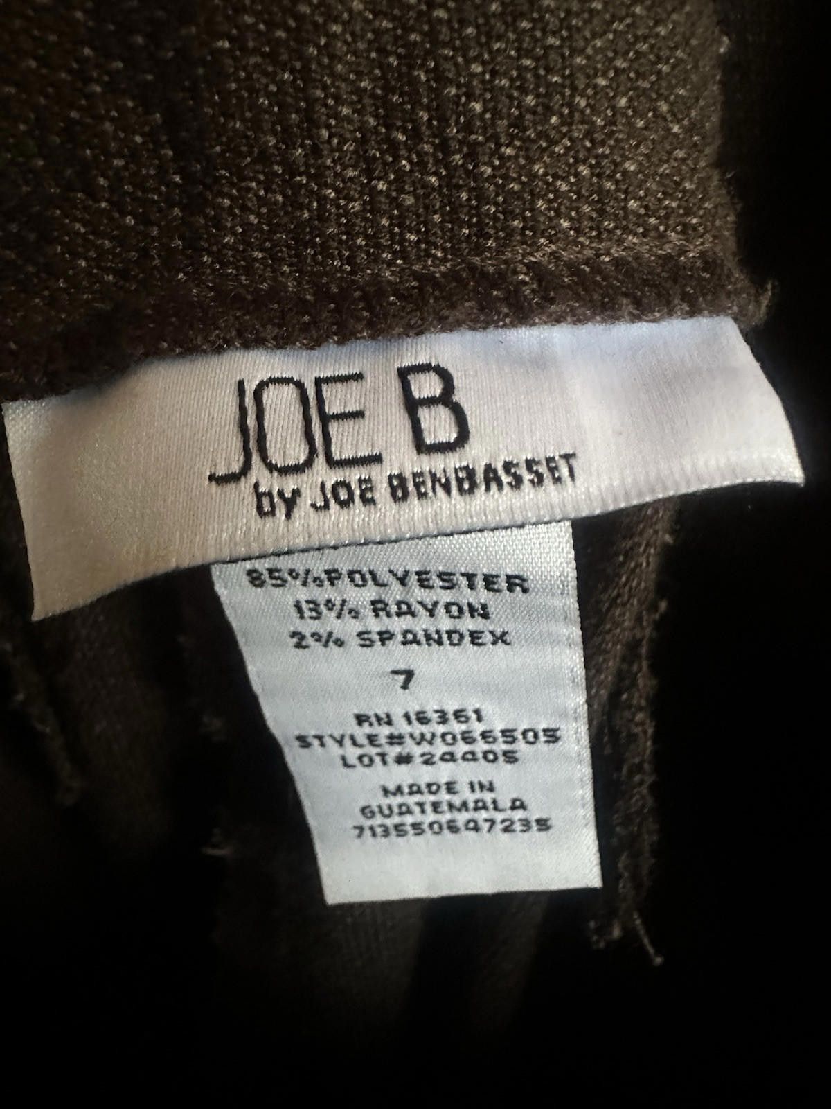 Designer joe b by joe benbasset pants Size 7 Dress Pants Brown Size 27" / US 4 / IT 40 - 3 Thumbnail