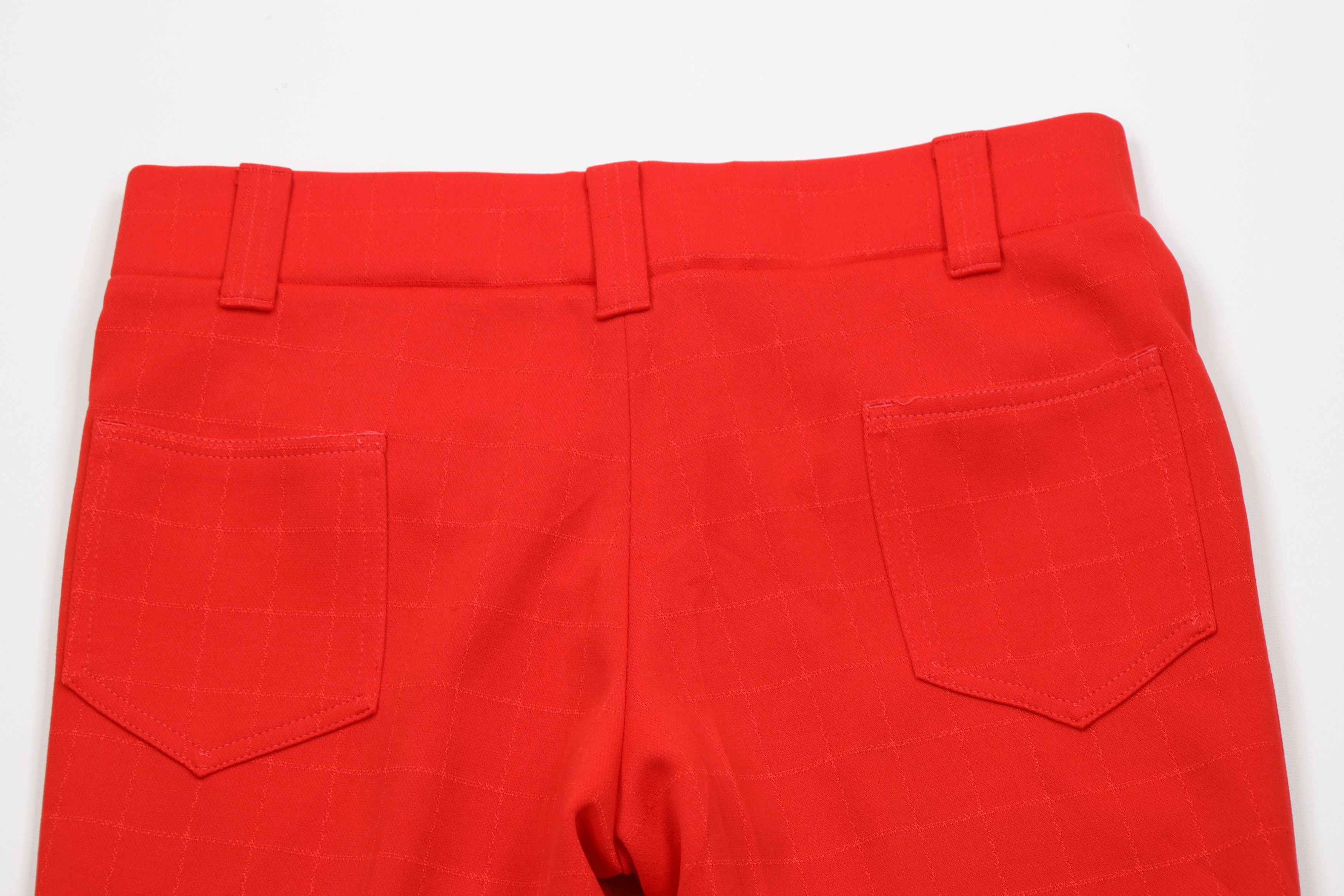Vintage Vintage 70s Streetwear Knit Bell Bottoms Pants Plaid USA Size 32" / US 10 / IT 46 - 10 Thumbnail