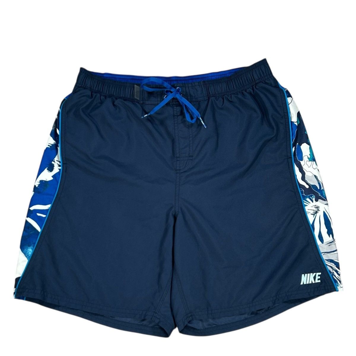 Nike Mens Nike Blue & White Floral Bathing Suit Swim Shorts Size US 36 / EU 52 - 1 Thumbnail