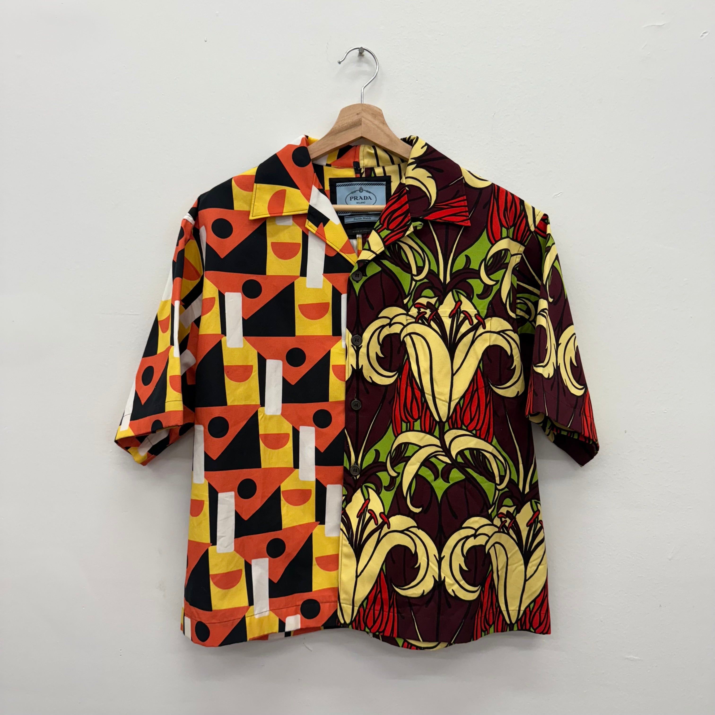 Prada Prada Iconic Print Rare Luxury Button Up Silk Shirt | Grailed