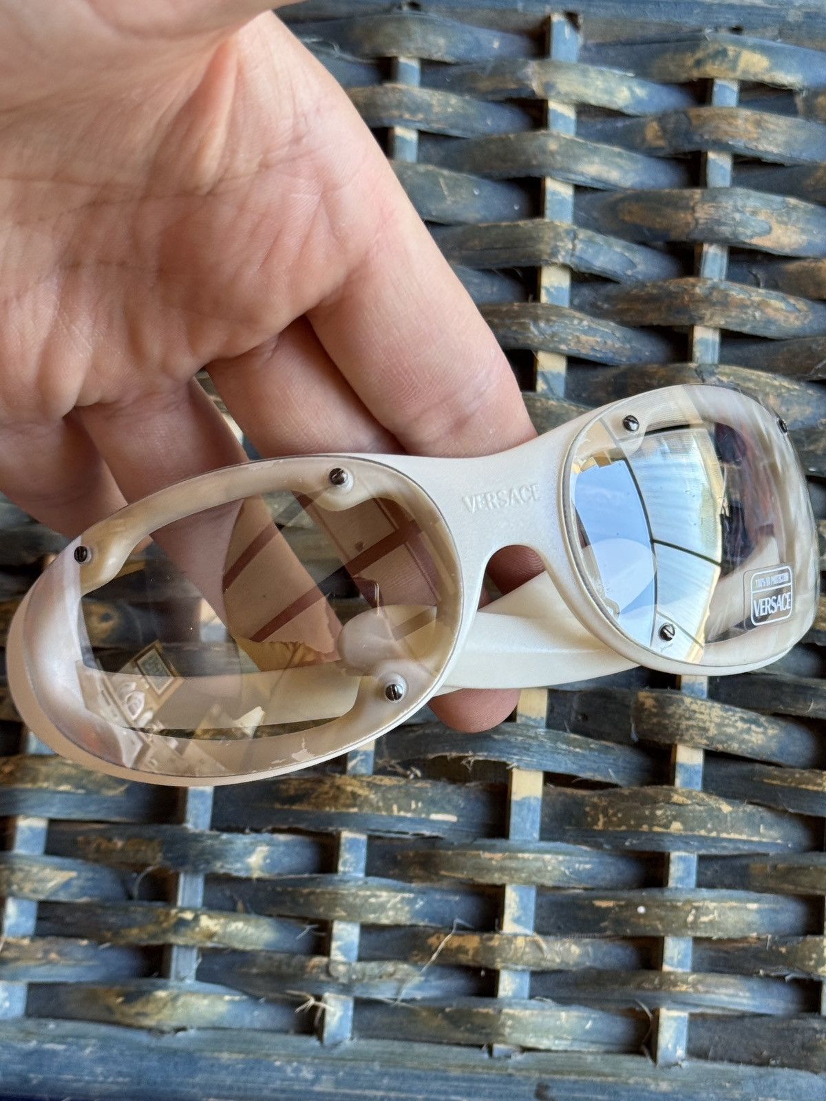 Versace Rare transformer sunglasses Gianni Versace Mod. 571 col. G02 Size ONE SIZE - 12 Thumbnail