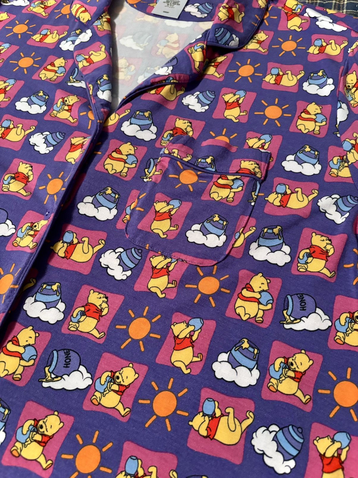 Disney Winnie the Pooh Disney Button-Up Loungewear Sleep Shirt Top Size XL / US 12-14 / IT 48-50 - 2 Thumbnail