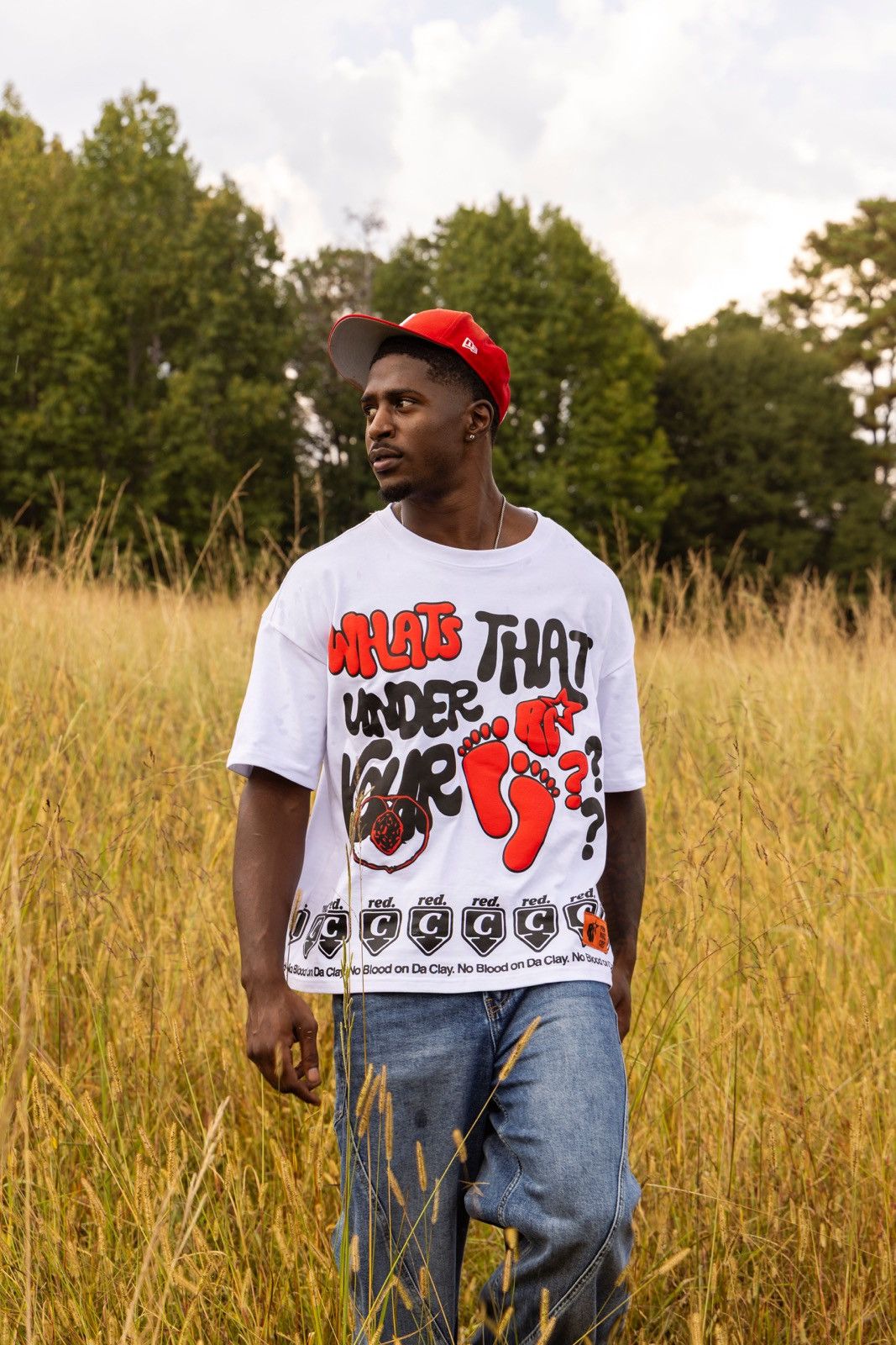 Other Red Clay ‘WTUYF’ T-Shirt (S) (White) Size US S / EU 44-46 / 1 - 3 Thumbnail