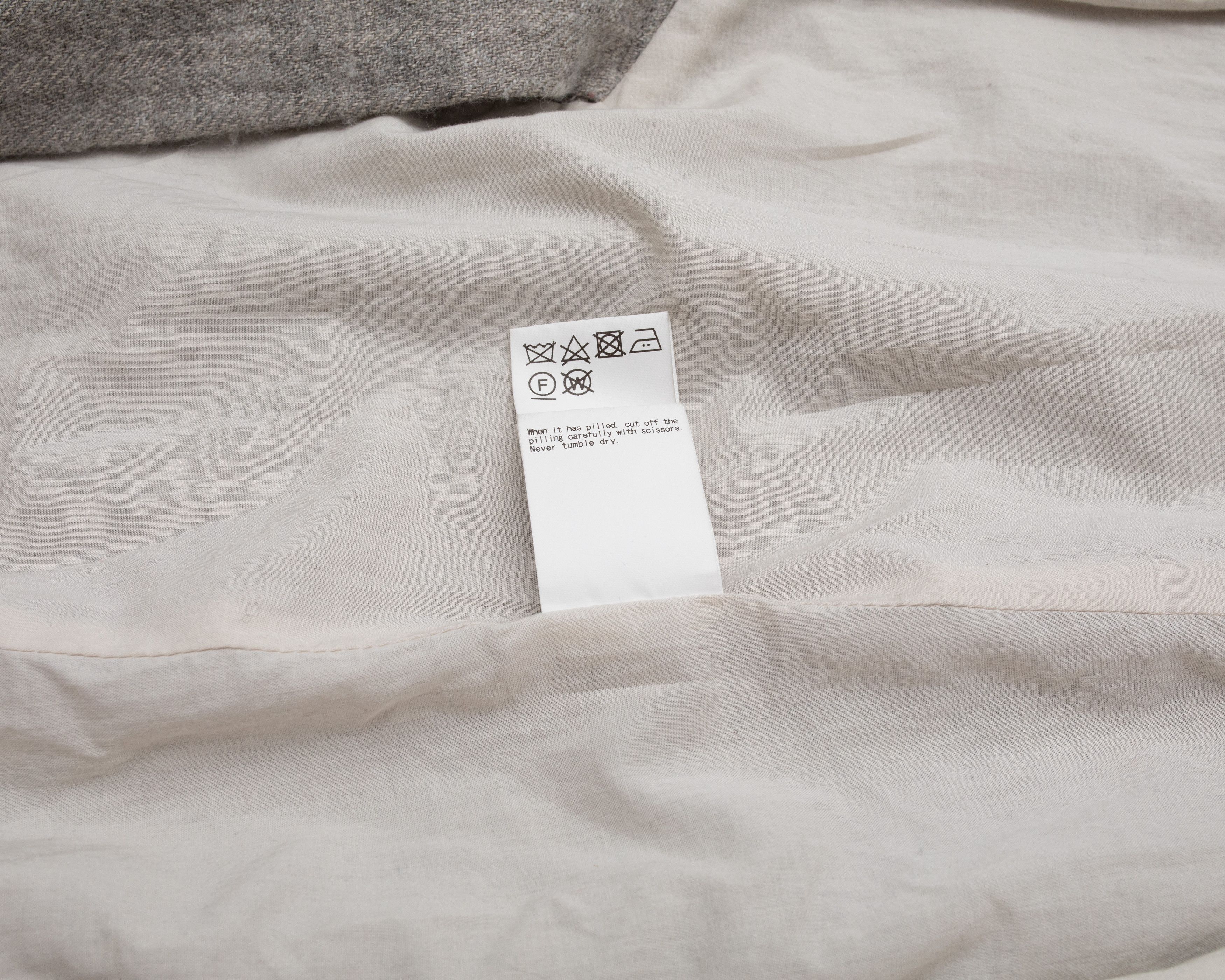 Pas de Calais PAS DE CALAIS Linen Wool Coat Size XS / US 0-2 / IT 36-38 - 11 Thumbnail