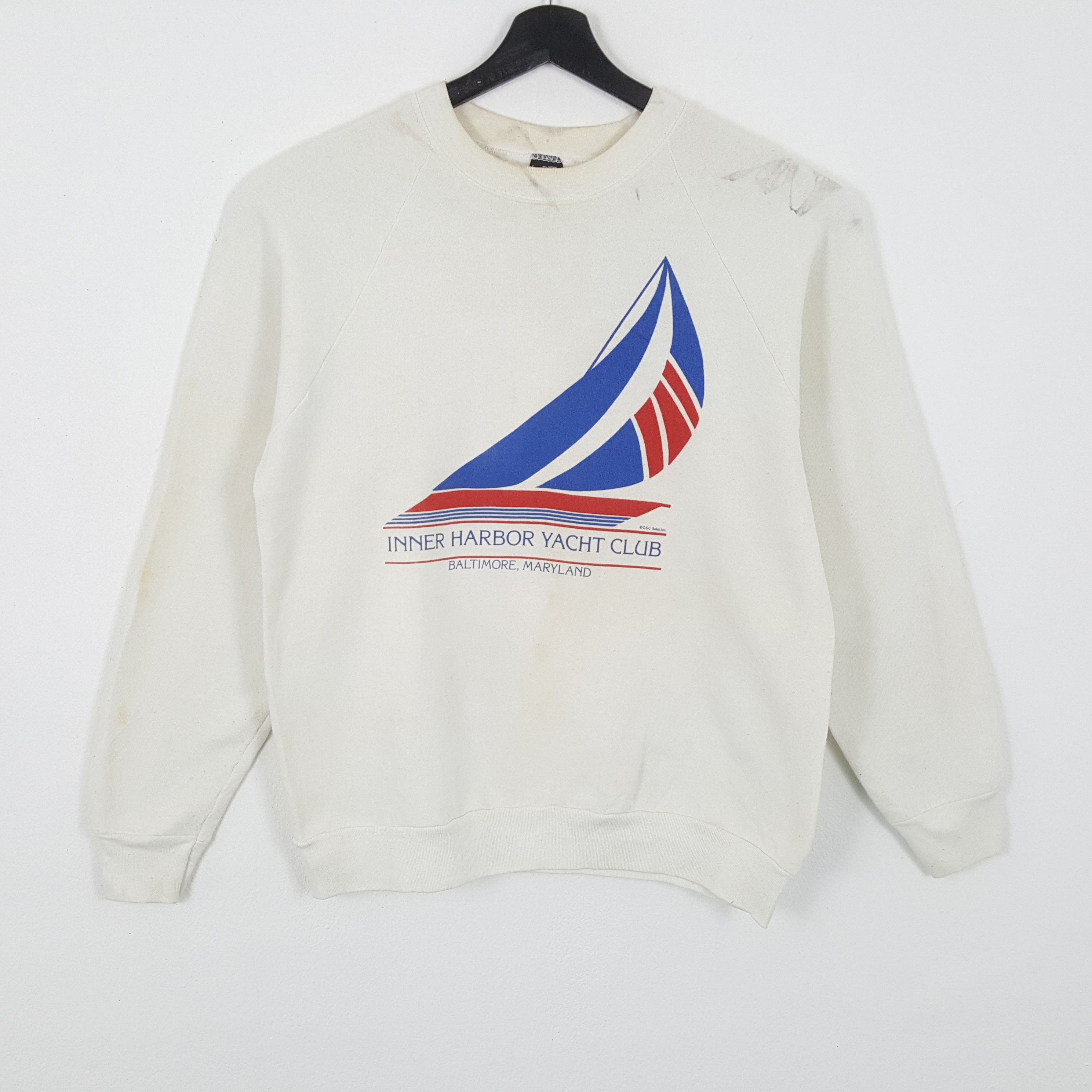 INNER HARBOR YACHT Surfing Style Vintage Sweatshirt