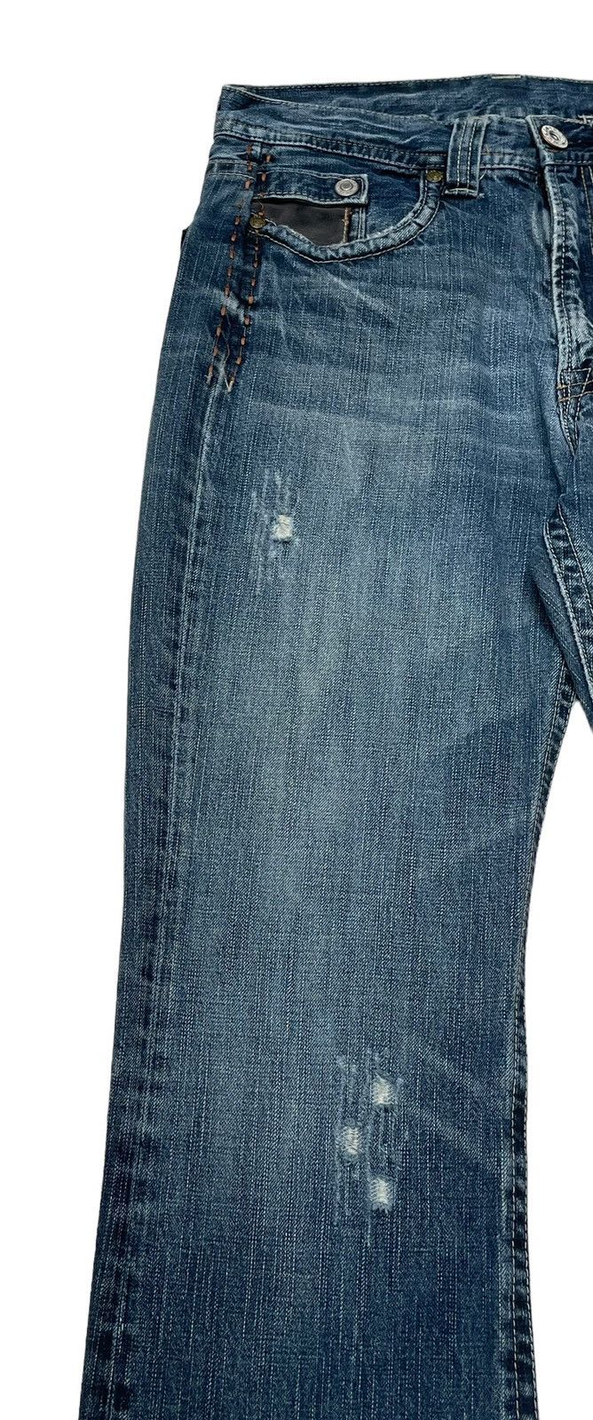 Designer × Japanese Brand × Vintage Vintage Japanese Brand Flared Jeans 1990s Size US 28 / EU 44 - 5 Thumbnail