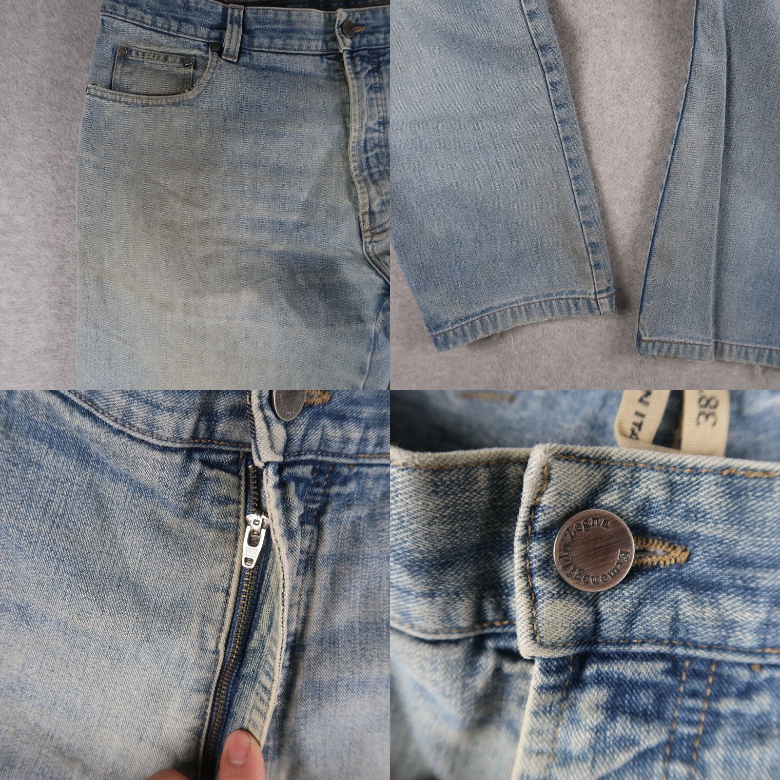 Ermenegildo Zegna VINTAGE Ermenegildo Zegna Jeans Men’s 38 Regular Denim Blue 5-Pocket Straight Fit Made in Italy Mens Jeans 38" Blue Geographical Theme: City Designer Size US 38 / EU 54 - 8 Thumbnail