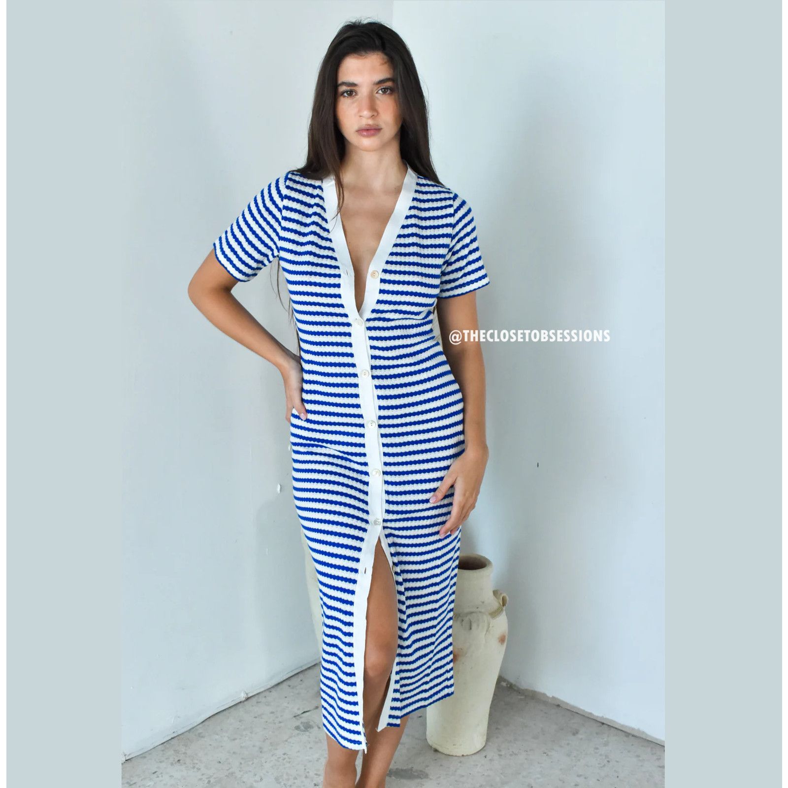 Mango BLOGGER FAVE!!! MANGO Knit Midi Dress NWT Size L / US 10 / IT 46 - 20 Thumbnail