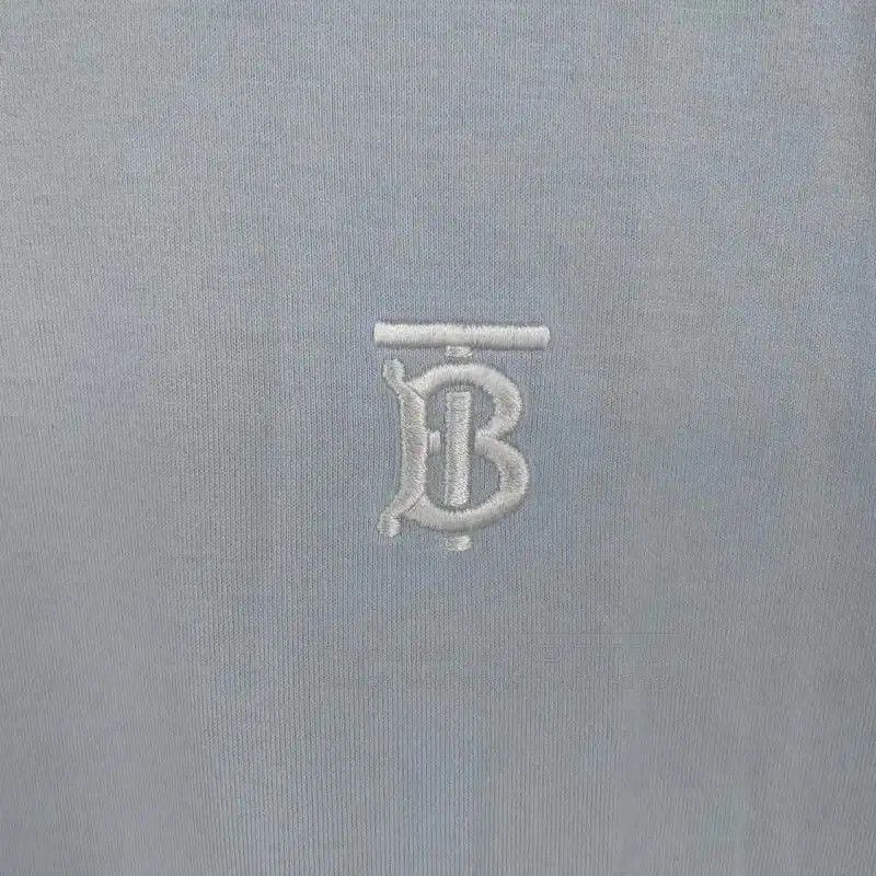Burberry Burberry Light Blue Cotton Short Sleeve T-Shirt. Size US XXL / EU 58 / 5 - 5 Thumbnail