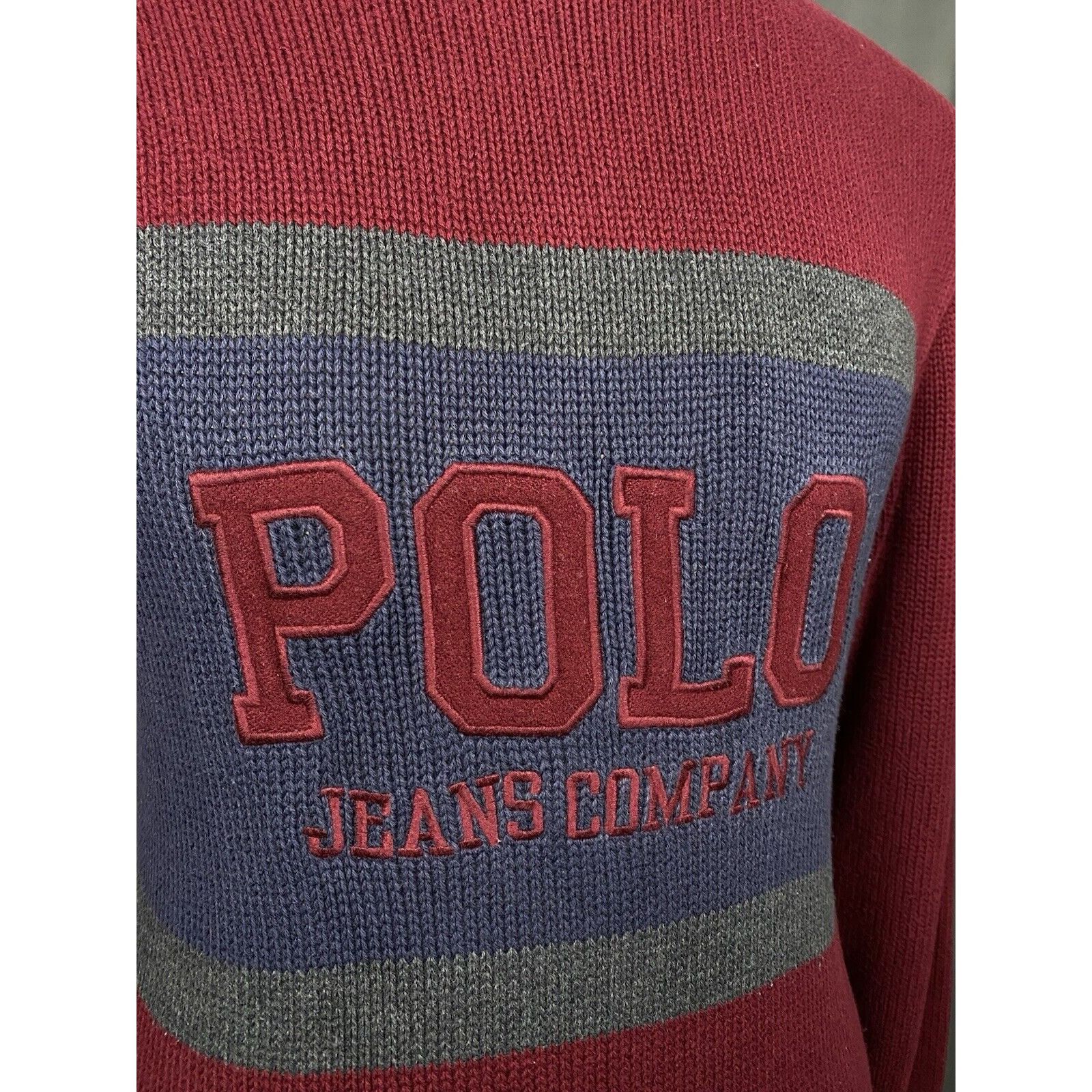 Polo Ralph Lauren Polo Ralph Lauren Big Logo Men's Red Crewneck Knitted Sweate Size US M / EU 48-50 / 2 - 8 Thumbnail