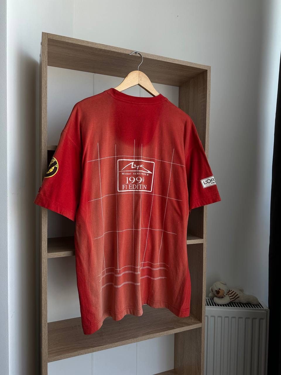 Ferrari × Vintage Vintage Ferrari Racing Formula Uno Red T-Shirt Size US XL / EU 56 / 4 - 12 Thumbnail