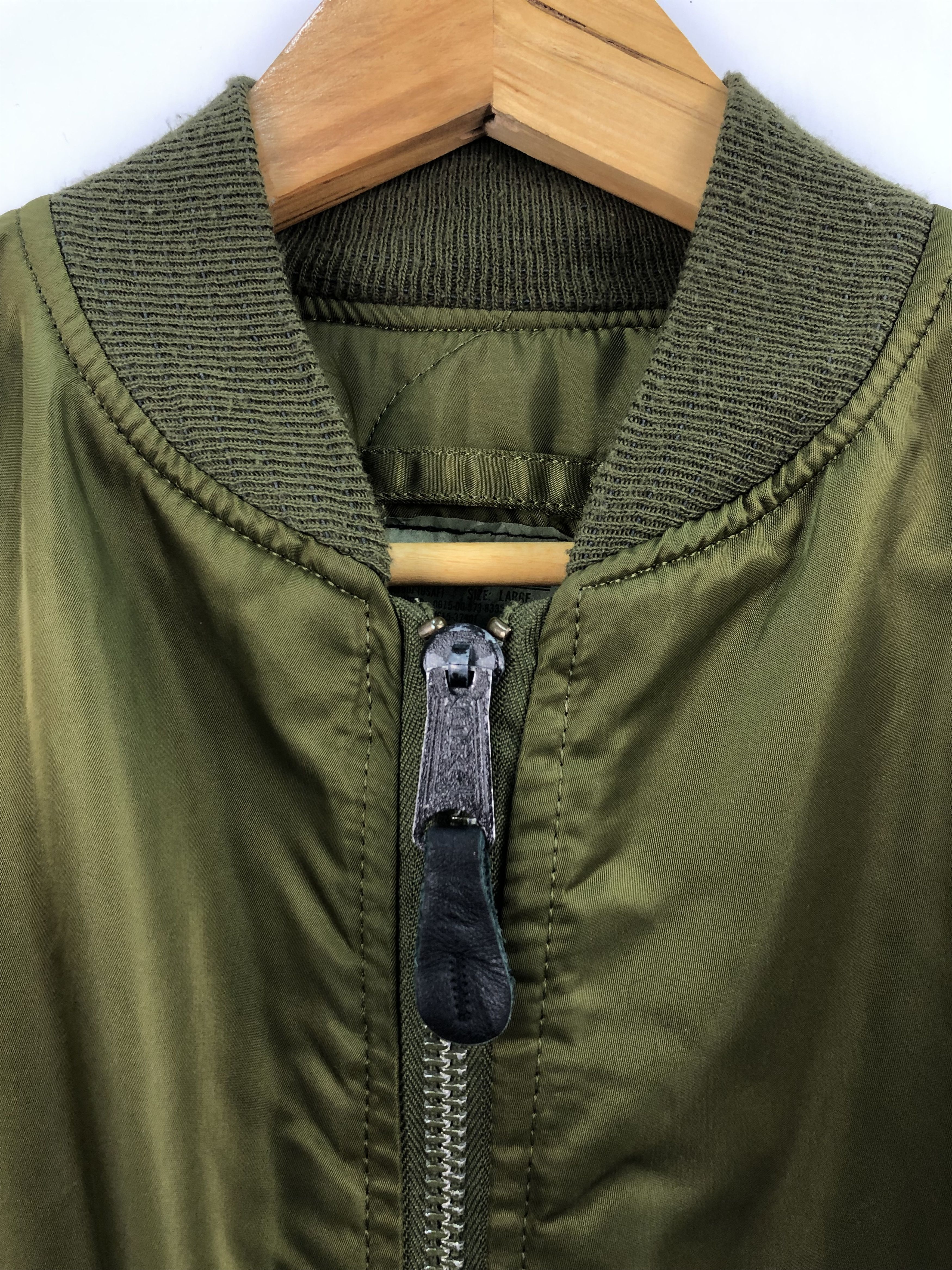 Alpha Industries Vintage 90s Alpha Industries Military Bombers Jacket J0073 Size US L / EU 52-54 / 3 - 5 Thumbnail