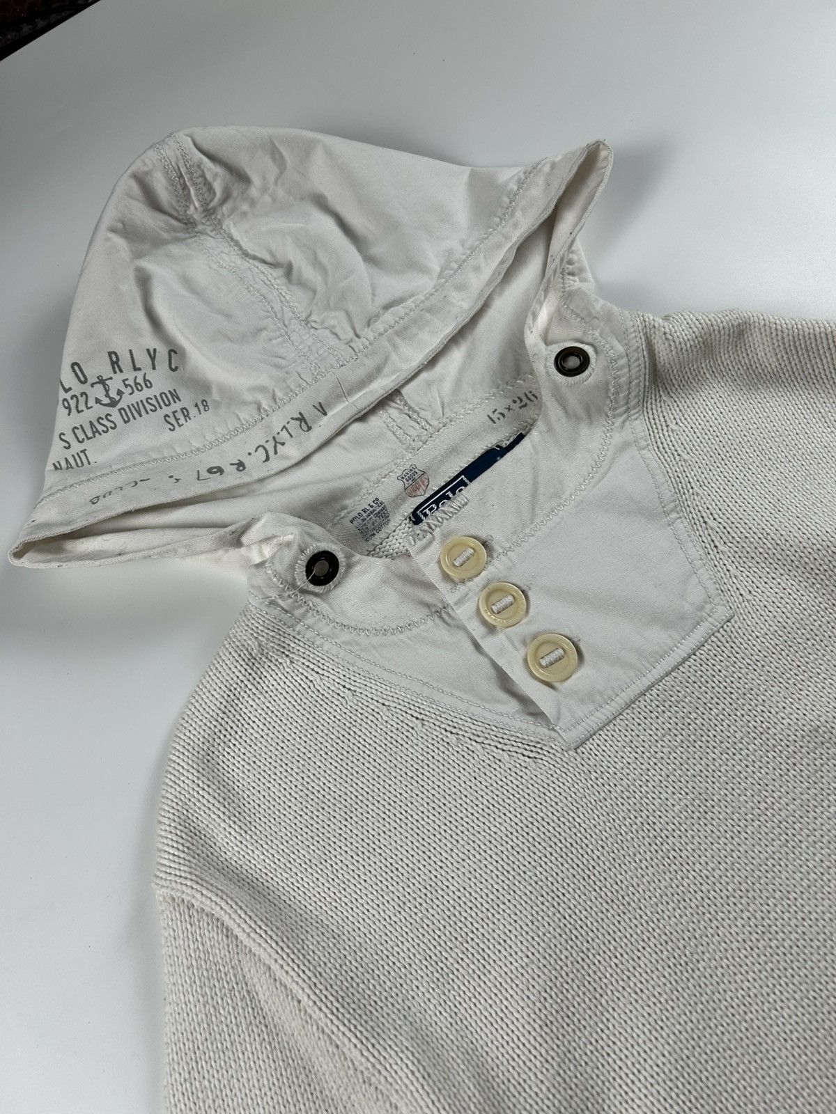 Polo Ralph Lauren Polo by Ralph Lauren Yacht Club Knitted Hoodie Size US M / EU 48-50 / 2 - 2 Thumbnail