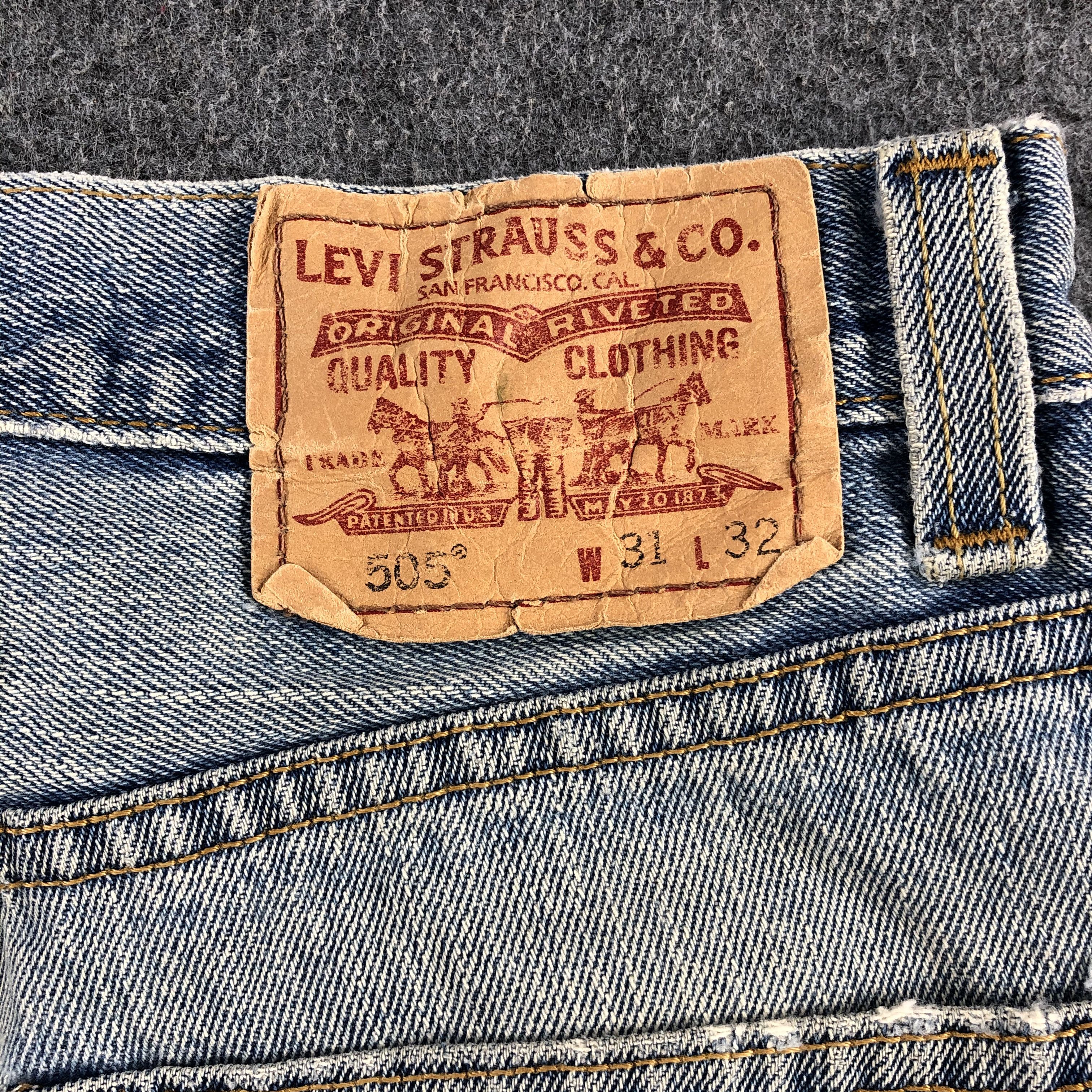 Levi's Vintage Light Wash Levis 505 Jeans-J1714 Size US 32 / EU 48 - 5 Thumbnail