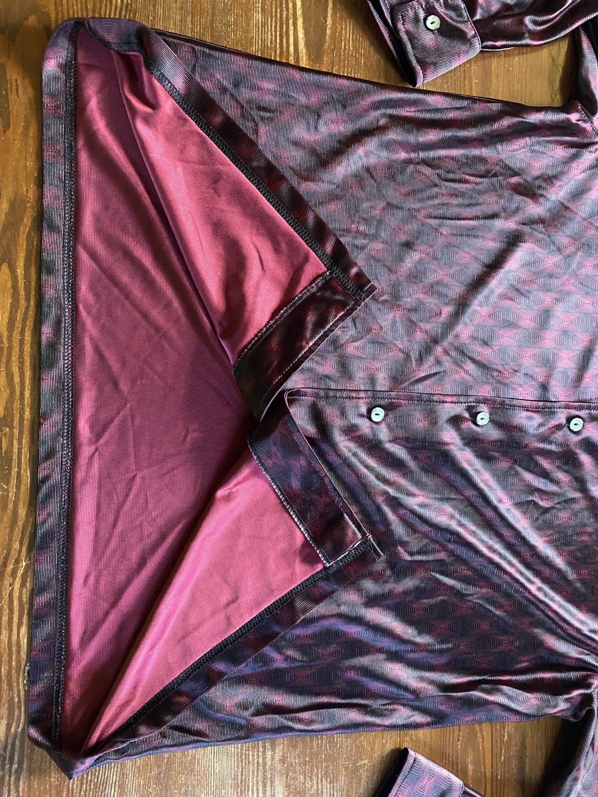 Vintage Vintage 90’s Street Culture Polyester Long Sleeve Button Up Size US L / EU 52-54 / 3 - 8 Thumbnail