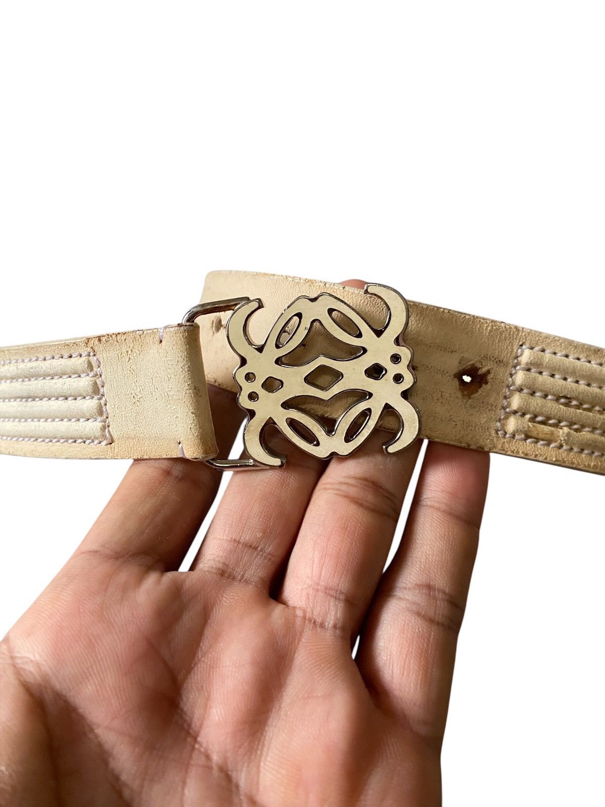 Loewe Loewe leather belt logo buckle Size ONE SIZE - 6 Thumbnail