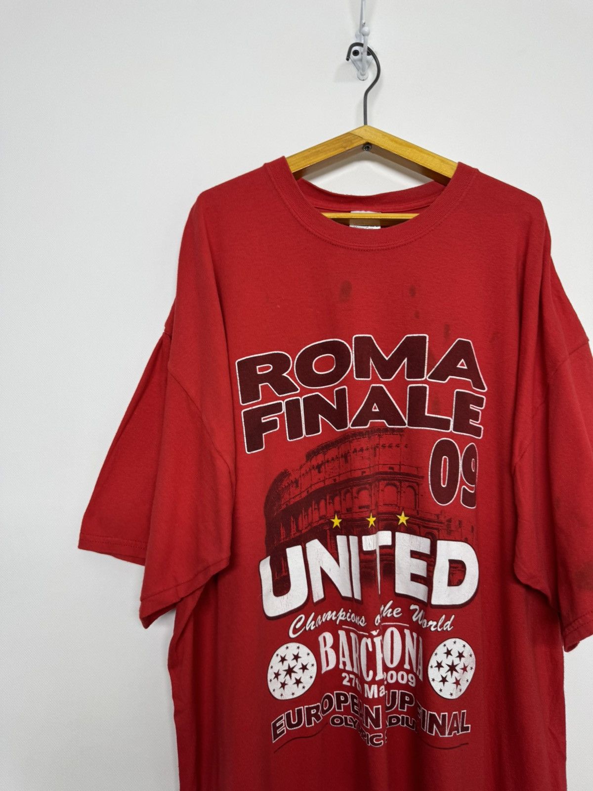 Gildan 2008 Euro Cup Final Roma United Inter Barcelona T Shirt Size US XXL / EU 58 / 5 - 2 Thumbnail