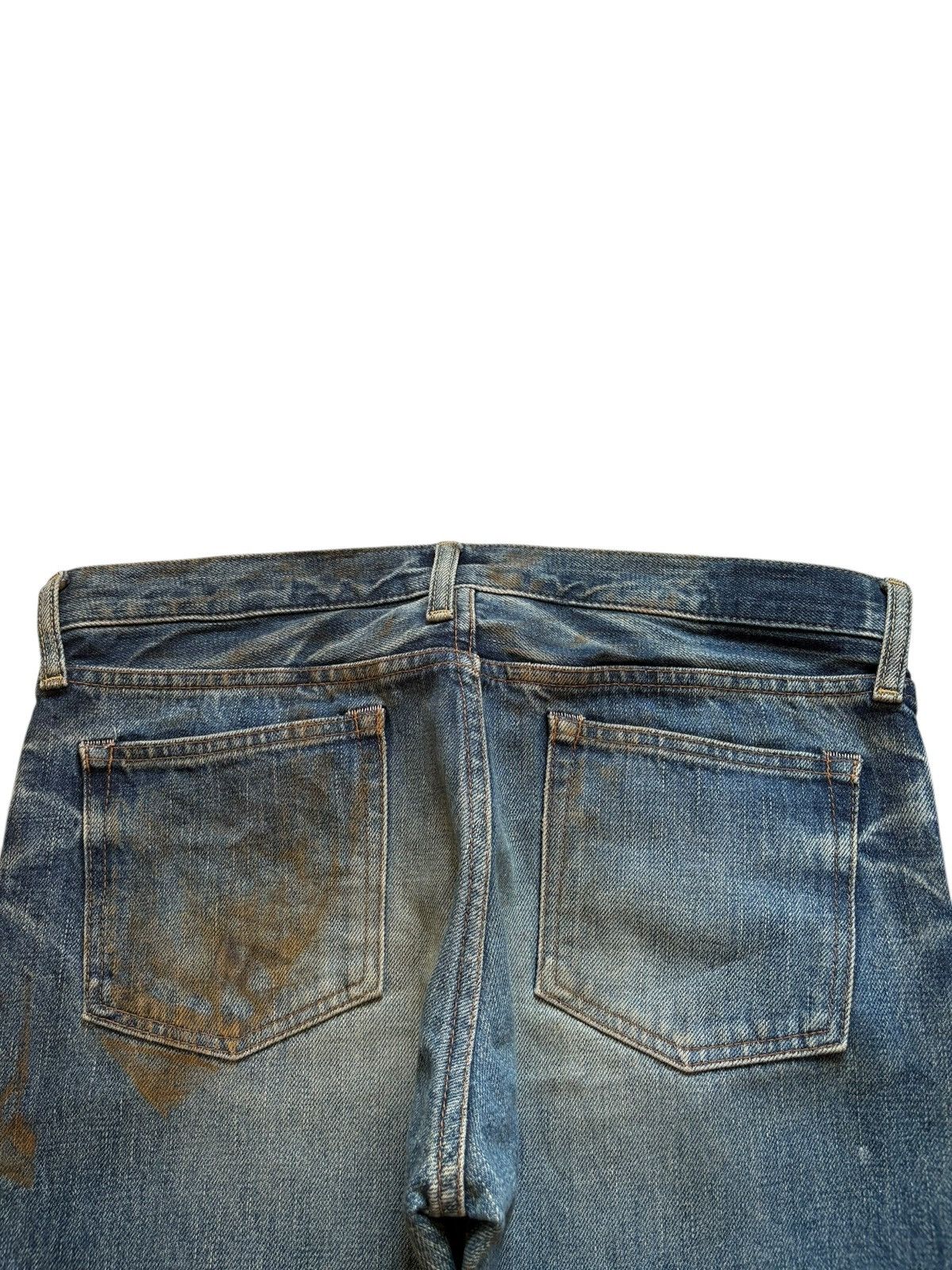 Designer × Japanese Brand Vintage Japanese Brand Selvedge Button Fly Mud Wash Jeans Size US 32 / EU 48 - 8 Thumbnail