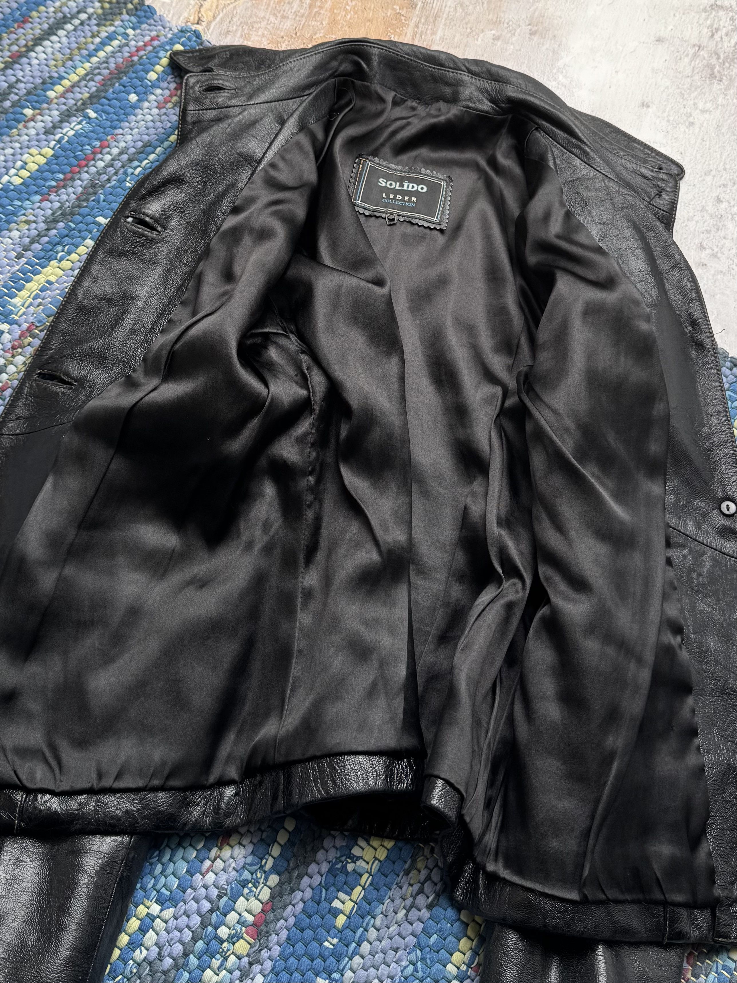 Vintage Vintage Real Leather Jacket Button Up Utility Pocket Coat Size S / US 4 / IT 40 - 5 Thumbnail