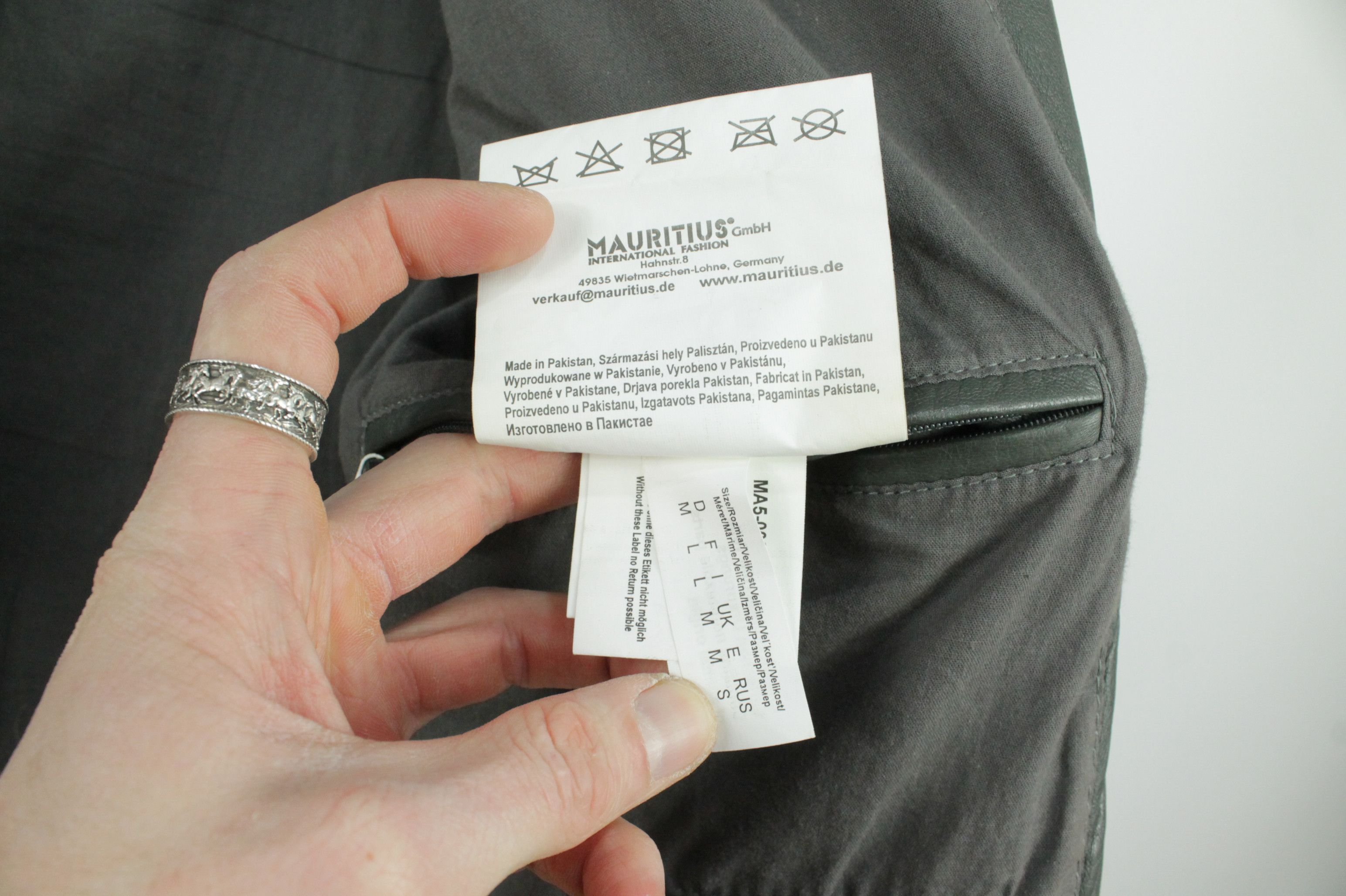 Gypsy Gipsy Men's Chester Legv Slim Fit Leather Jacket Gray Size US M / EU 48-50 / 2 - 10 Thumbnail
