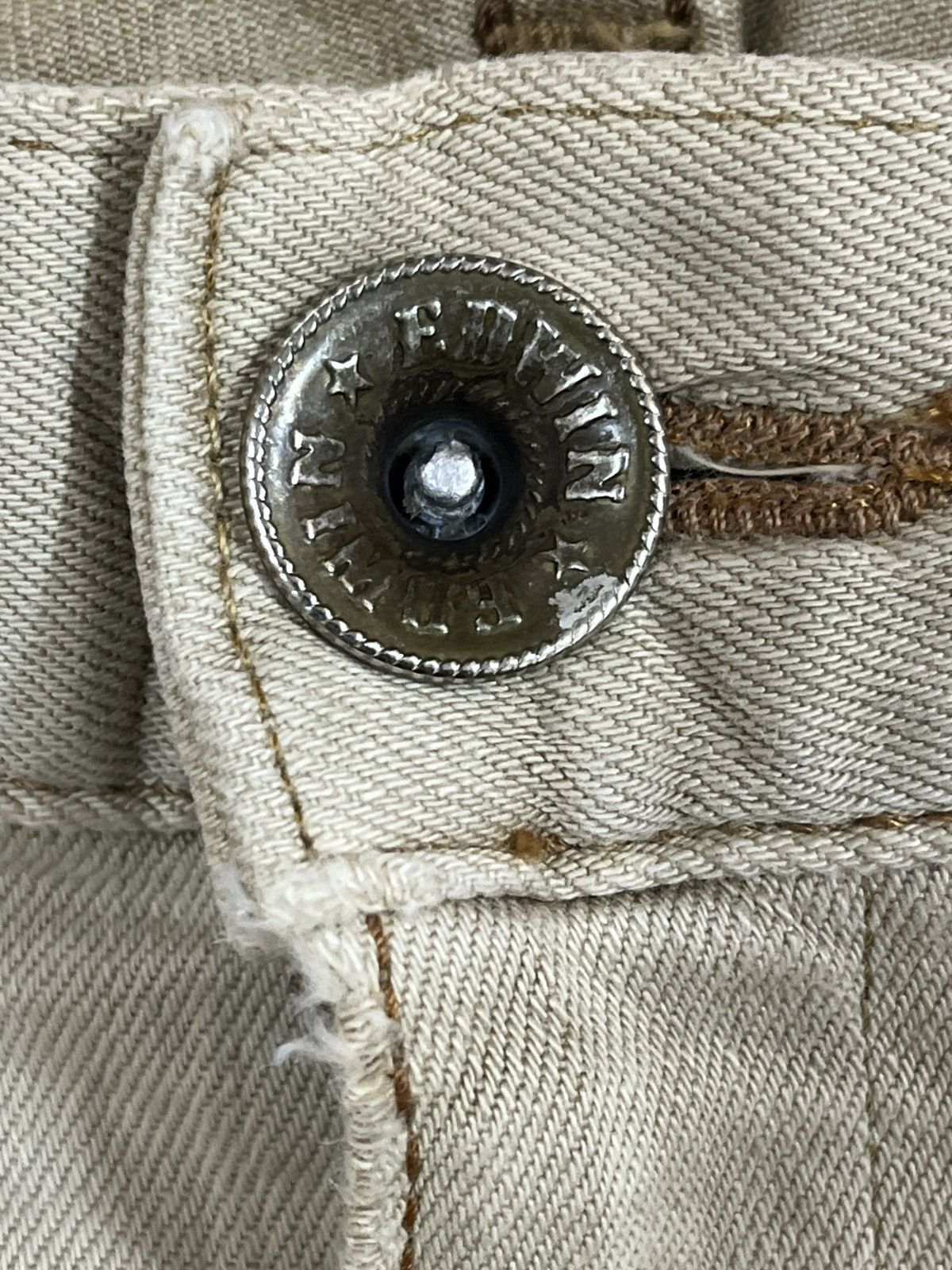 Edwin × Japanese Brand Vintage Edwin Tan Exclusive Vintage Distressed Denim Size US 35 - 7 Thumbnail