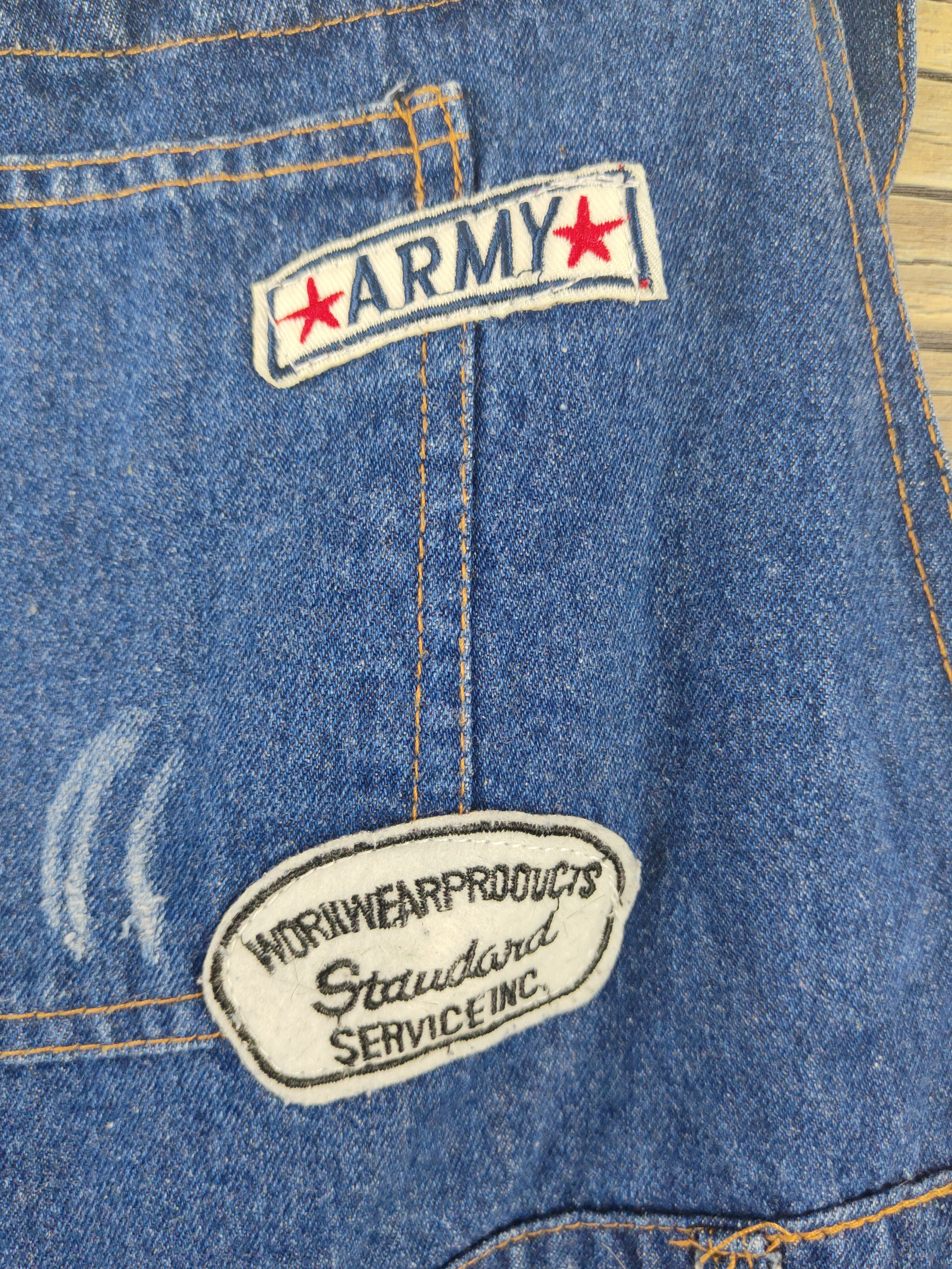 Japanese Brand × Vintage Vintage Japanese Brand Dark Blue Denim Jumpsuits Size 35" - 4 Thumbnail