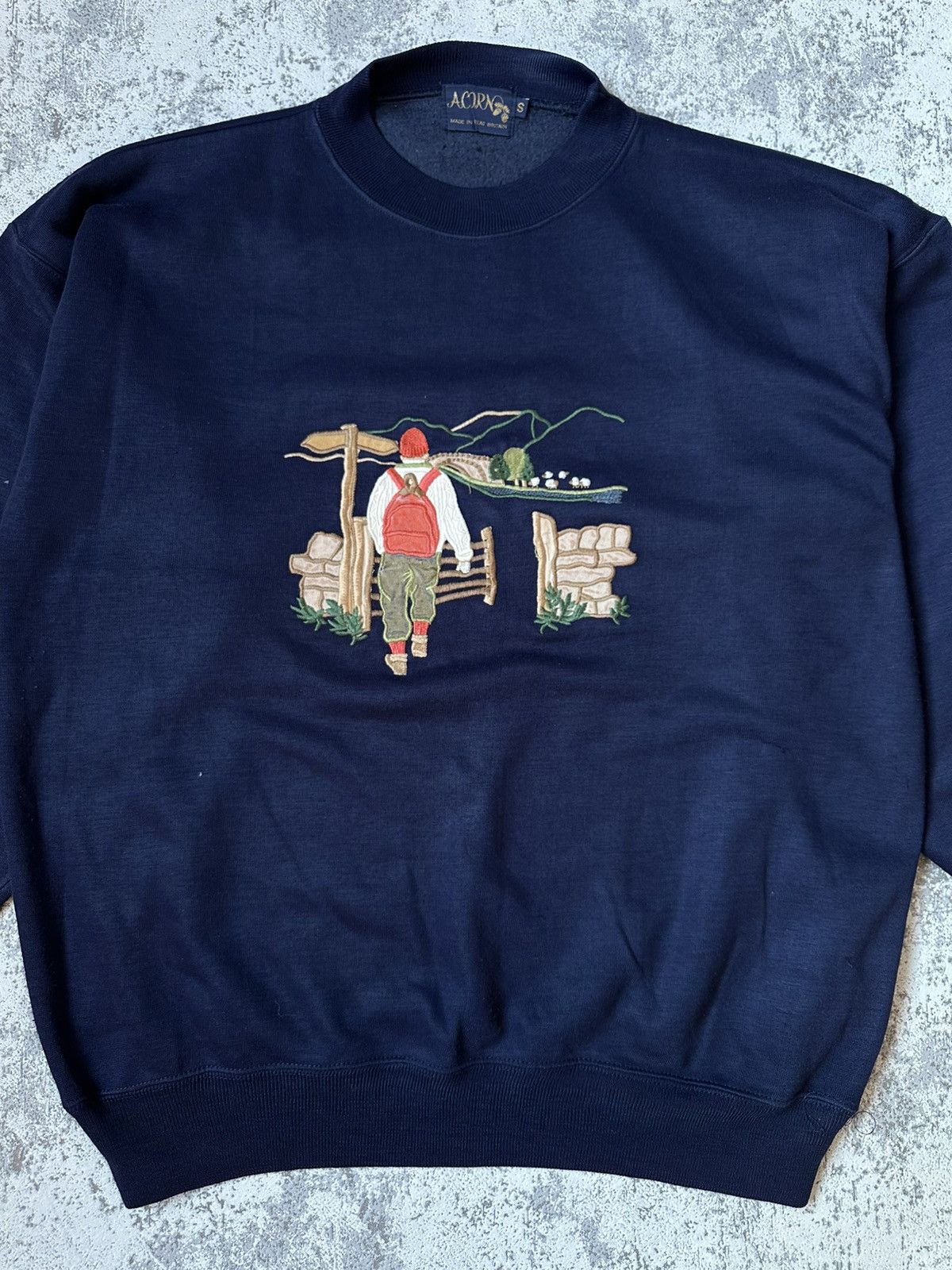 Designer Vintage Acorn Embroidered Crewneck Size US M / EU 48-50 / 2 - 3 Thumbnail