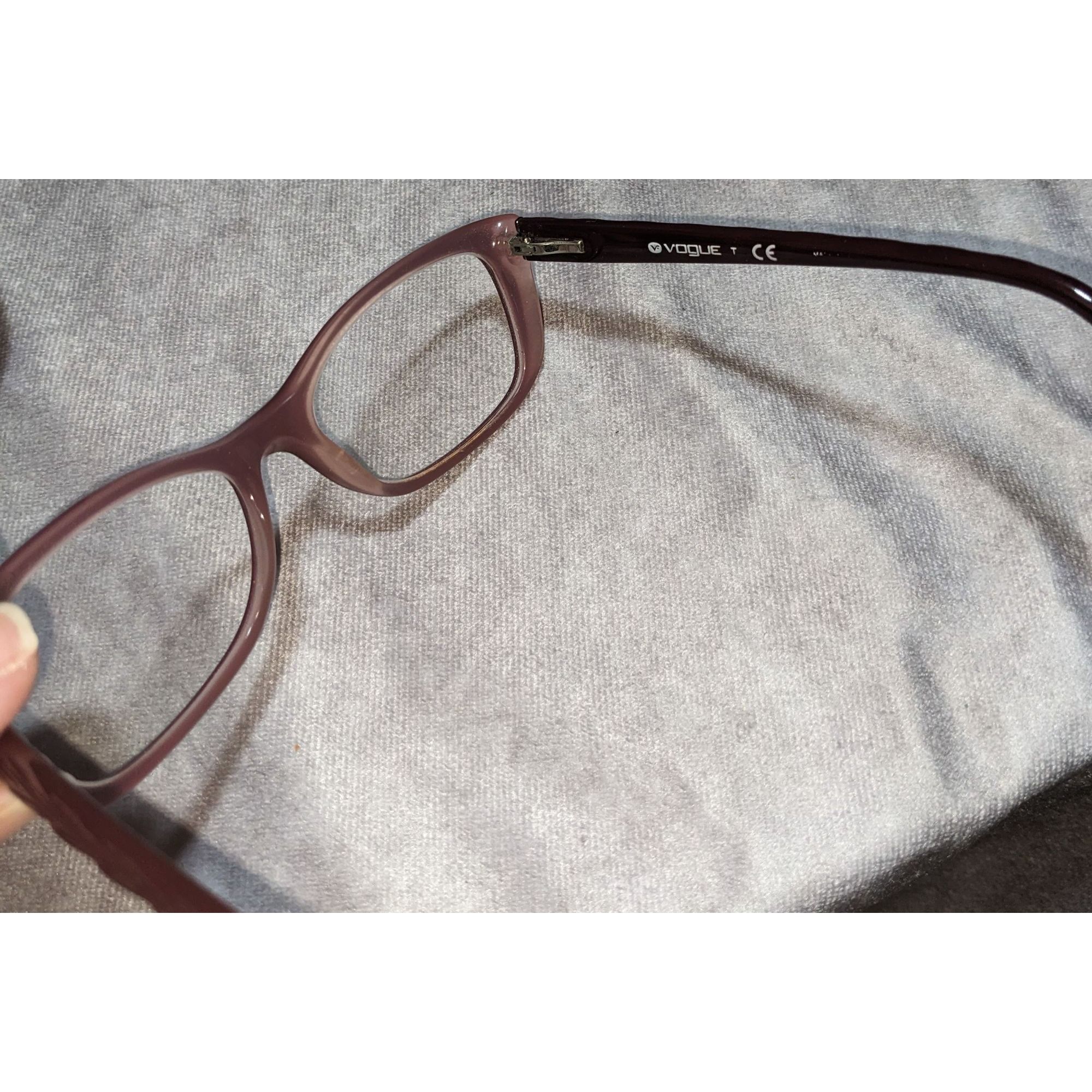 Vogue Vogue Eyewear Mauve Purple Rectangular Frames With Case & Cl Size ONE SIZE - 4 Thumbnail