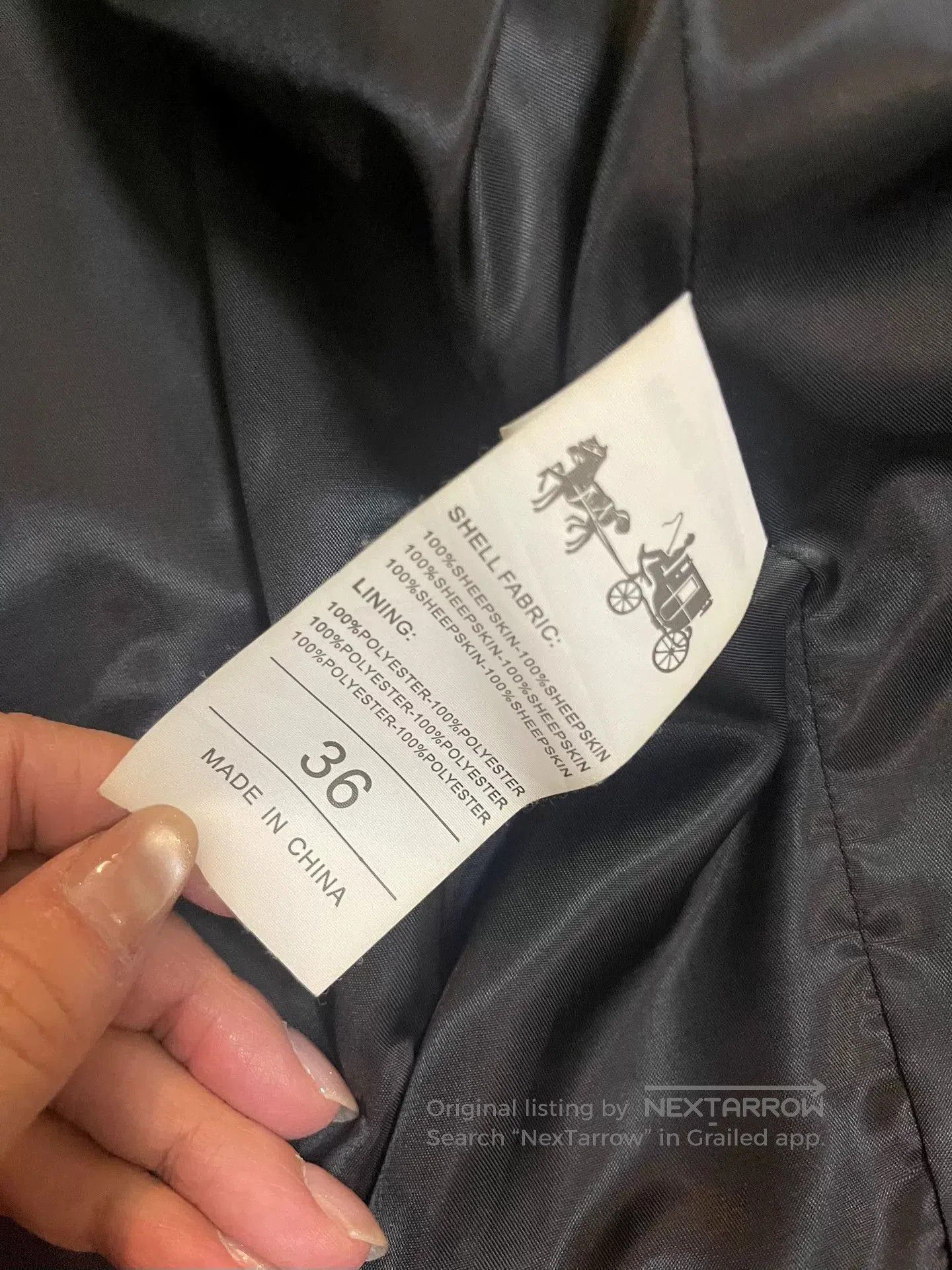 Coach Coach Liu Wen Leather Jacket. Size XS / US 0-2 / IT 36-38 - 6 Thumbnail