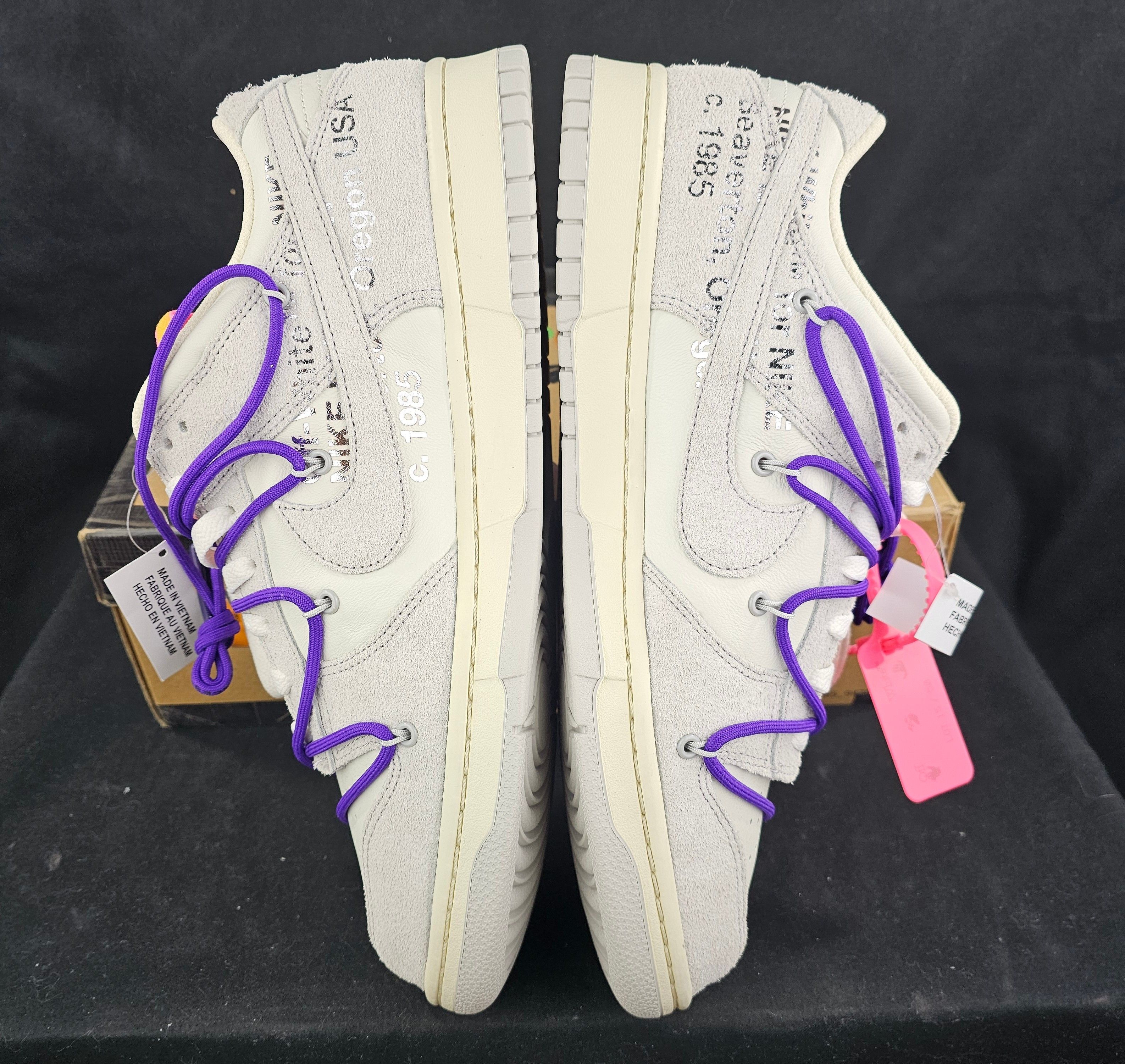 Nike × Off-White Nike Dunk Low Off-White Lot 15 of 50 Sail Men's Size 13 US Size US 13 / EU 46 - 5 Thumbnail