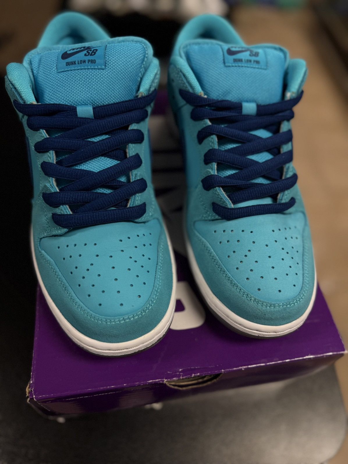 Nike Size 11 - Nike Dunk SB Low Blue Fury 2020 (BQ6817-400) Size US 11 / EU 44 - 6 Thumbnail